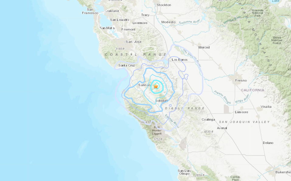 Central California Earthquake, October 18, 2021
