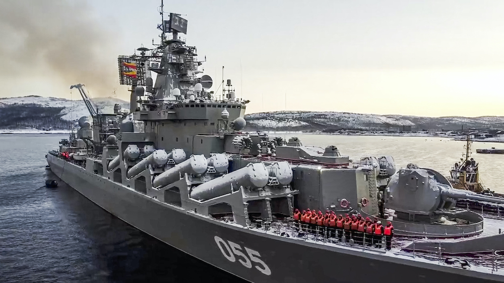 Russian navy missile cruiser