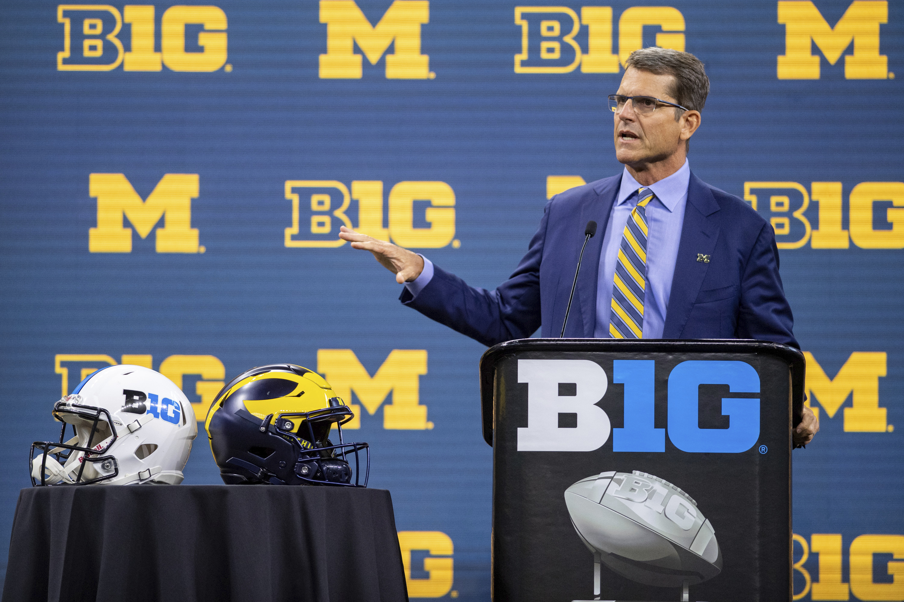 Jim Harbaugh Big Ten Media Days Football