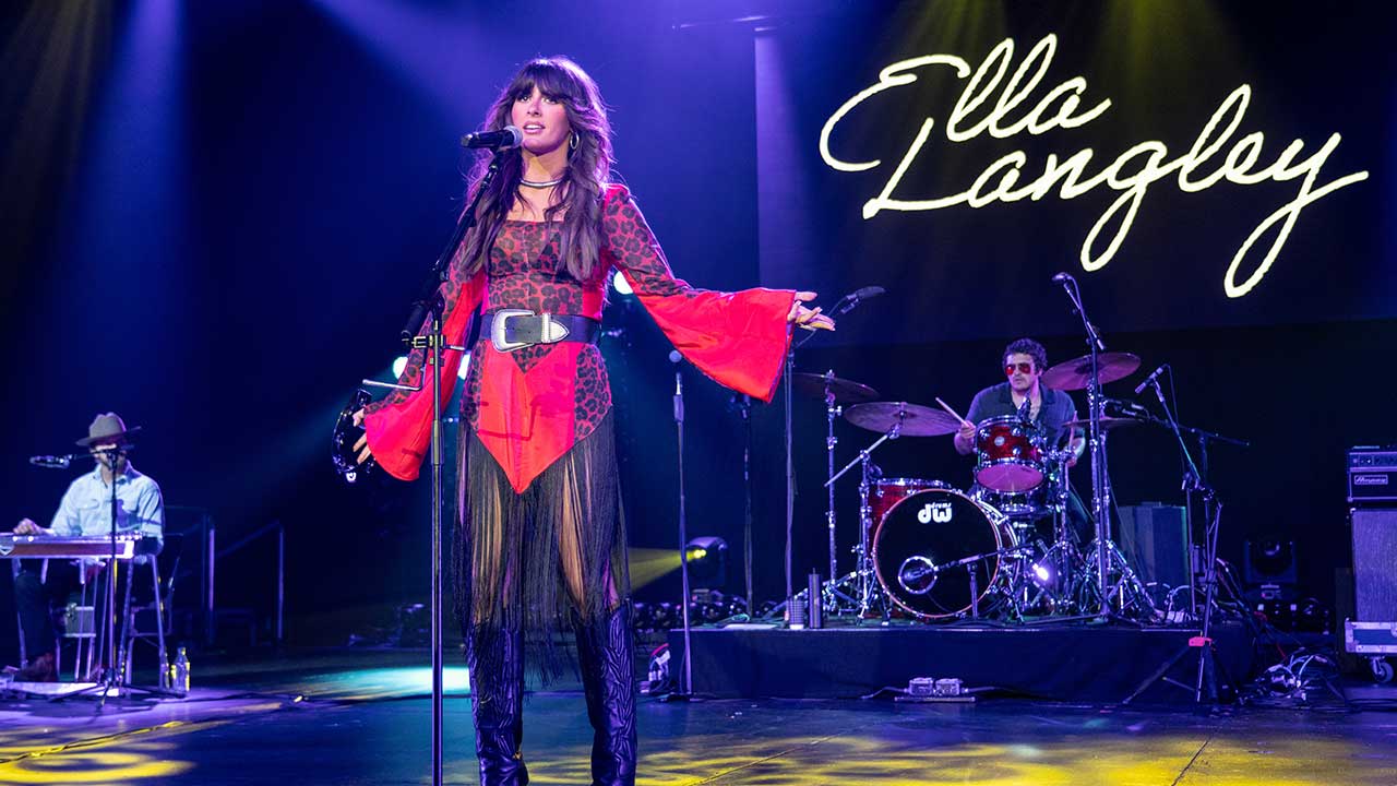 Ella Langley performs at New Faces of Country Music during Country Radio Seminar on Friday, March 21, 2026, in Nashville, Tenn. (Photo by Amy Harris/Invision/AP)