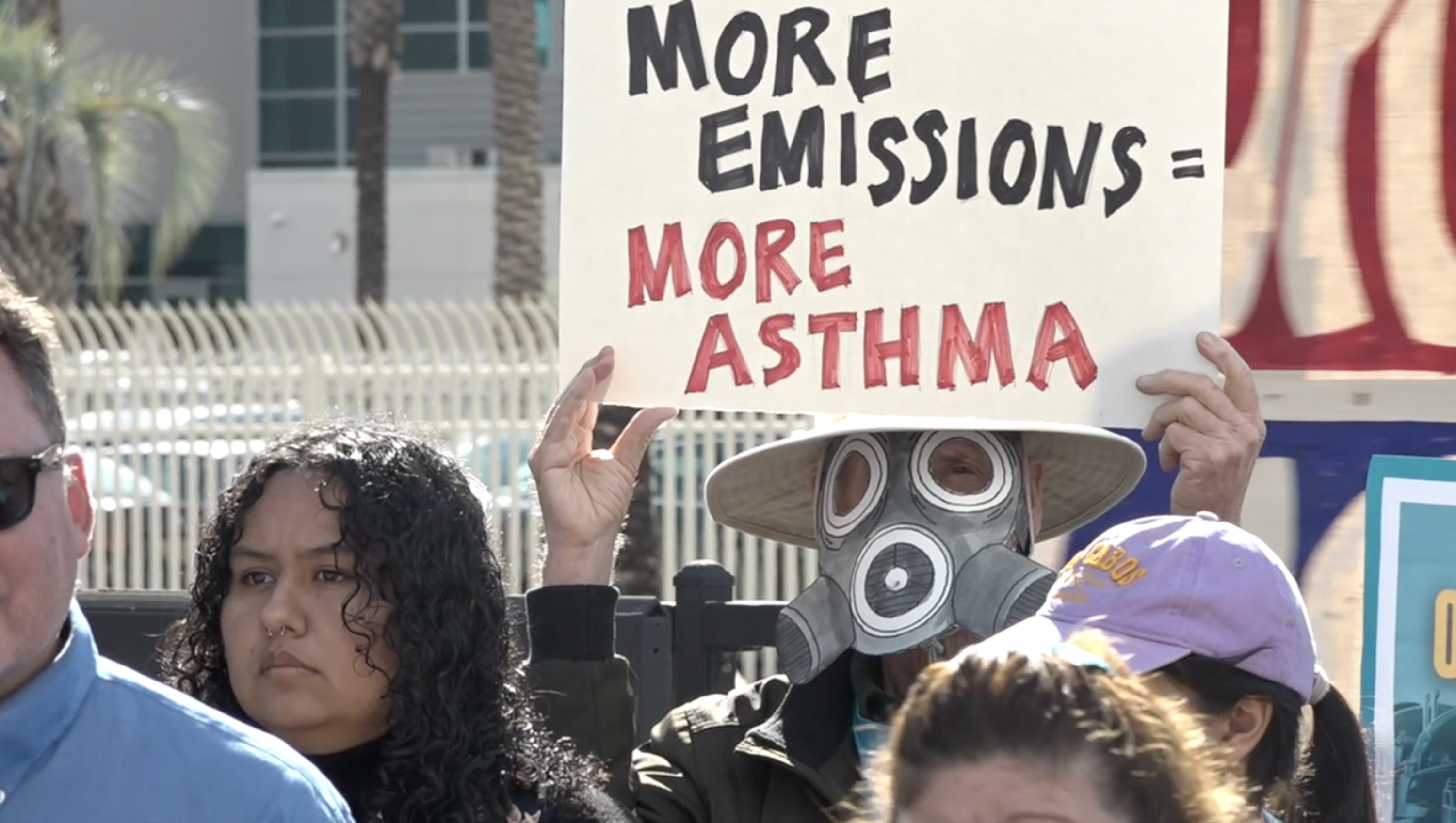 Environmental activists protest proposal for new warehouse in Barrio Logan