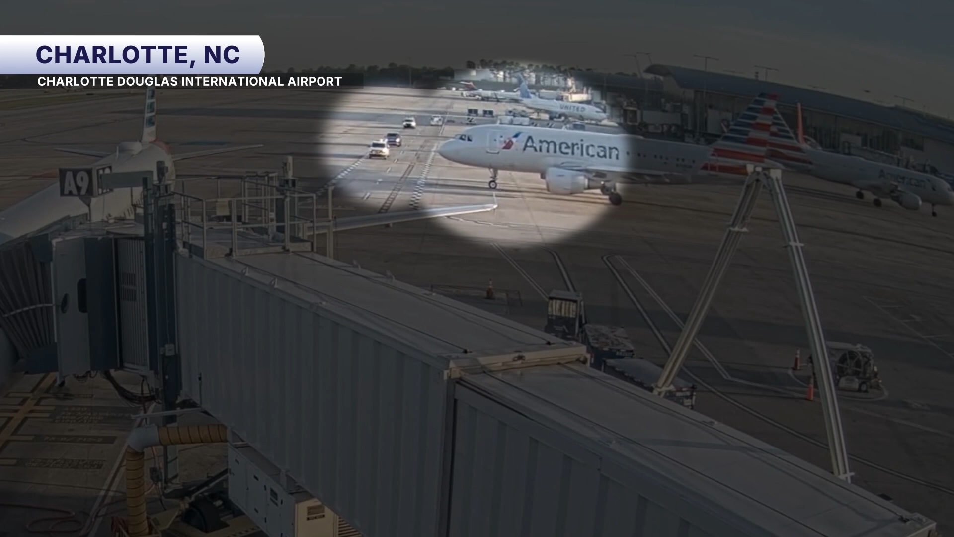 Plane and truck close call Charlotte Douglas International Airport