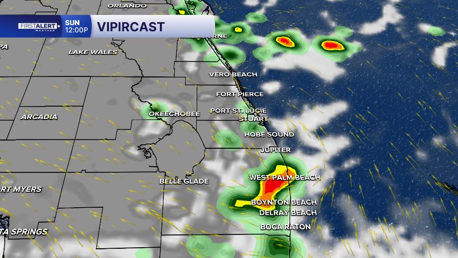 Early start to storms on Sunday 