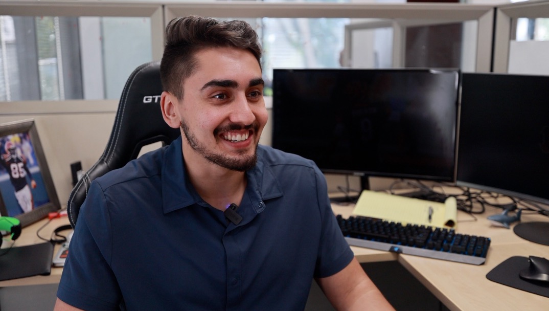 Rohan Kohli, former intern now a full-time employee at Solution Publishing.