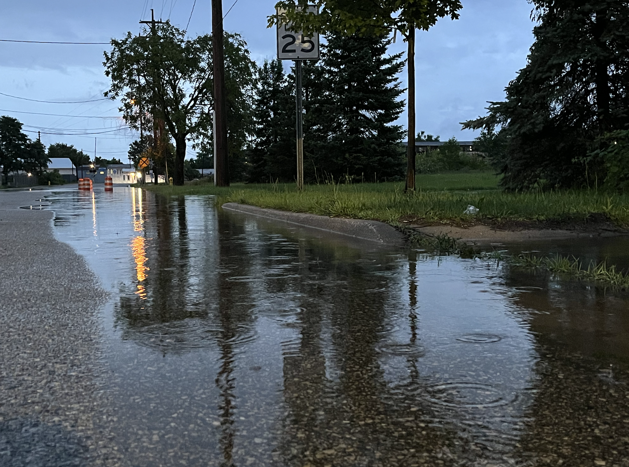 E Crosstown Parkway Flooding in Kalamazoo