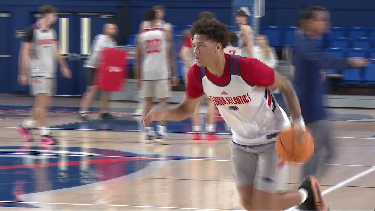FAU basketball practice on Nov. 5, 2025.