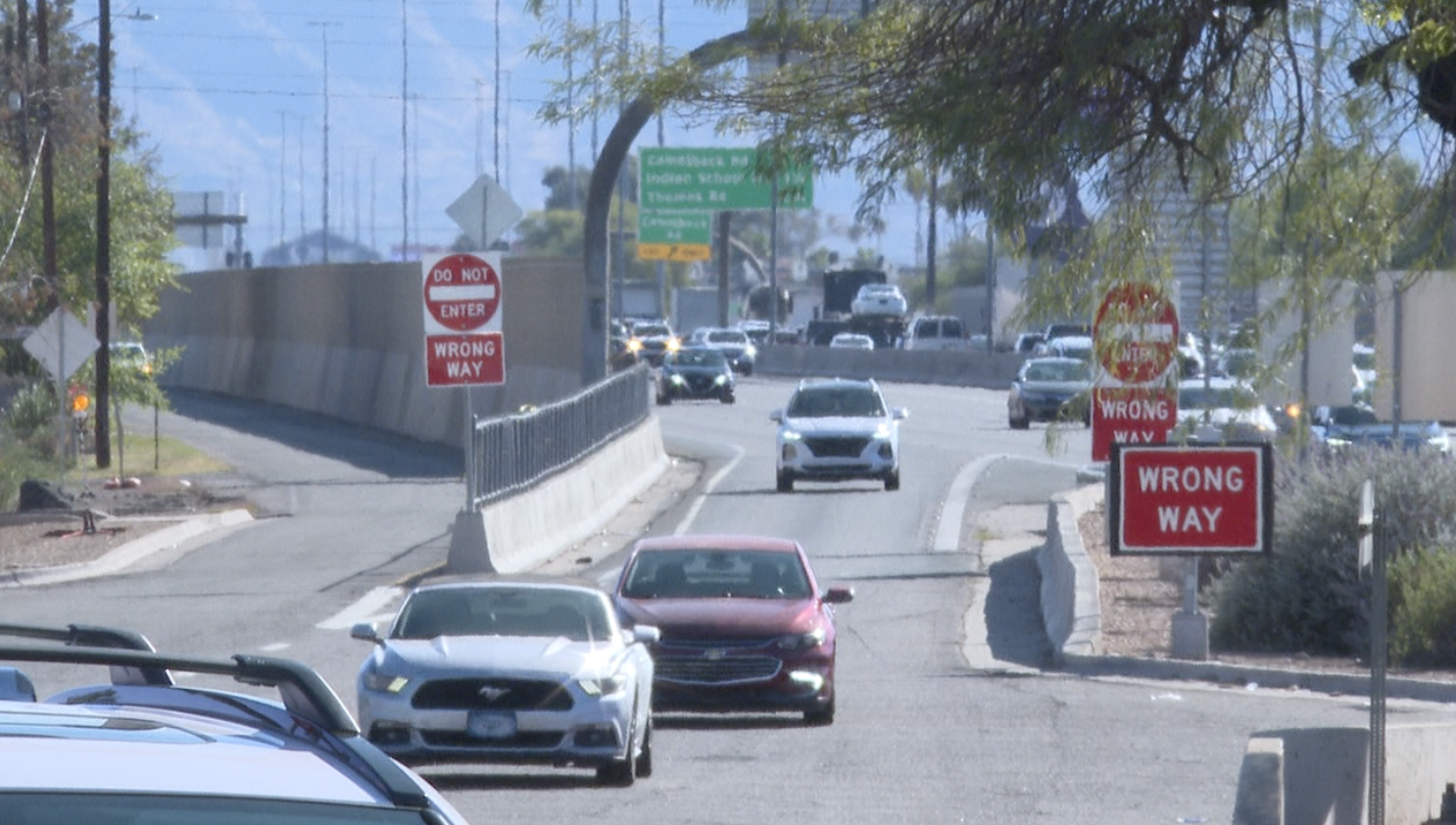 Wrong-way driver signs