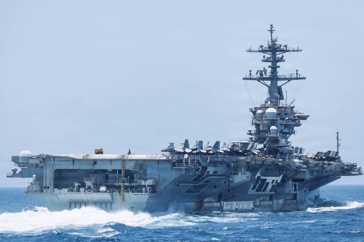 USS Abraham Lincoln in the Arabian Sea