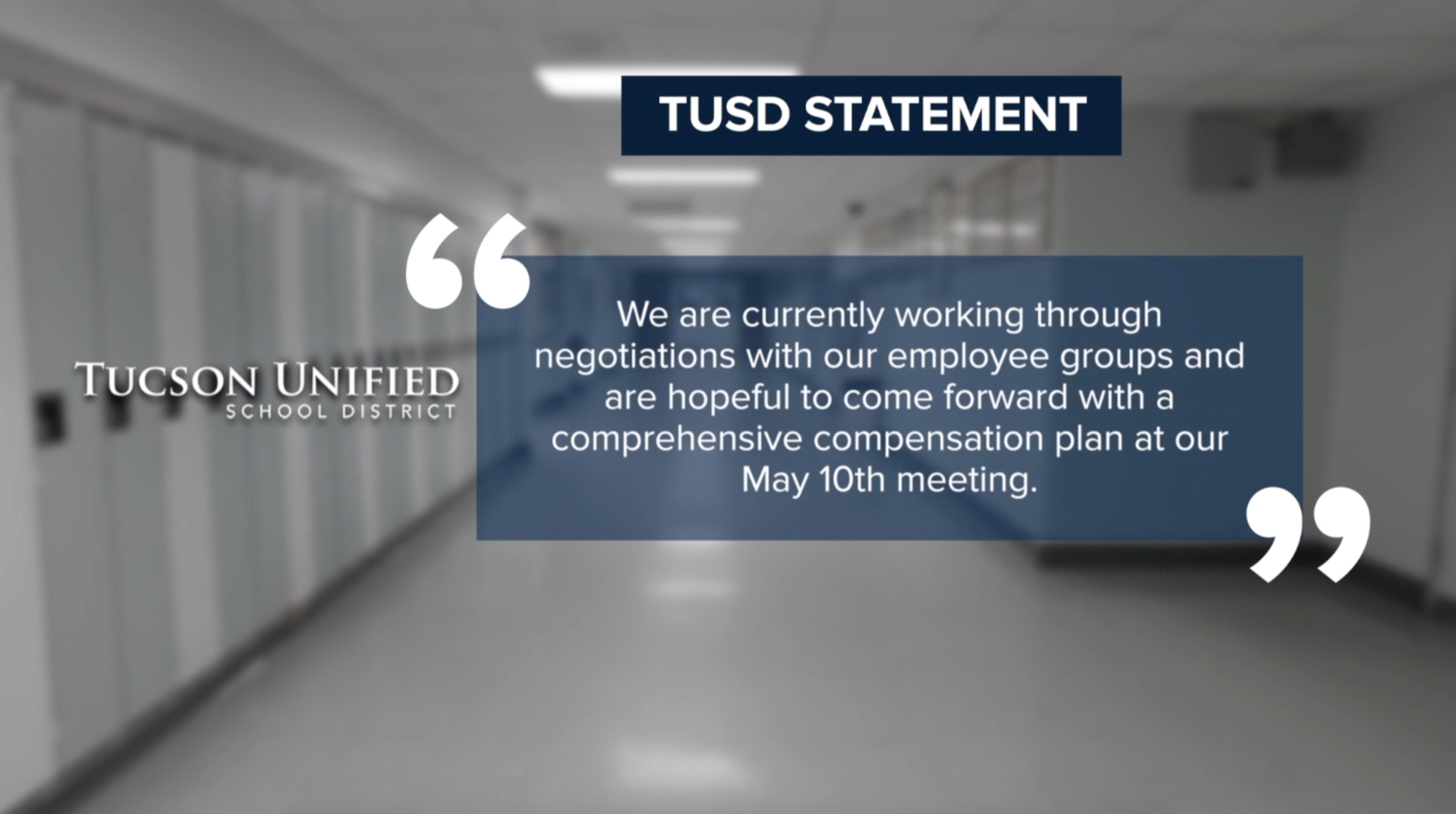 TUSD statement on TEA negotiations