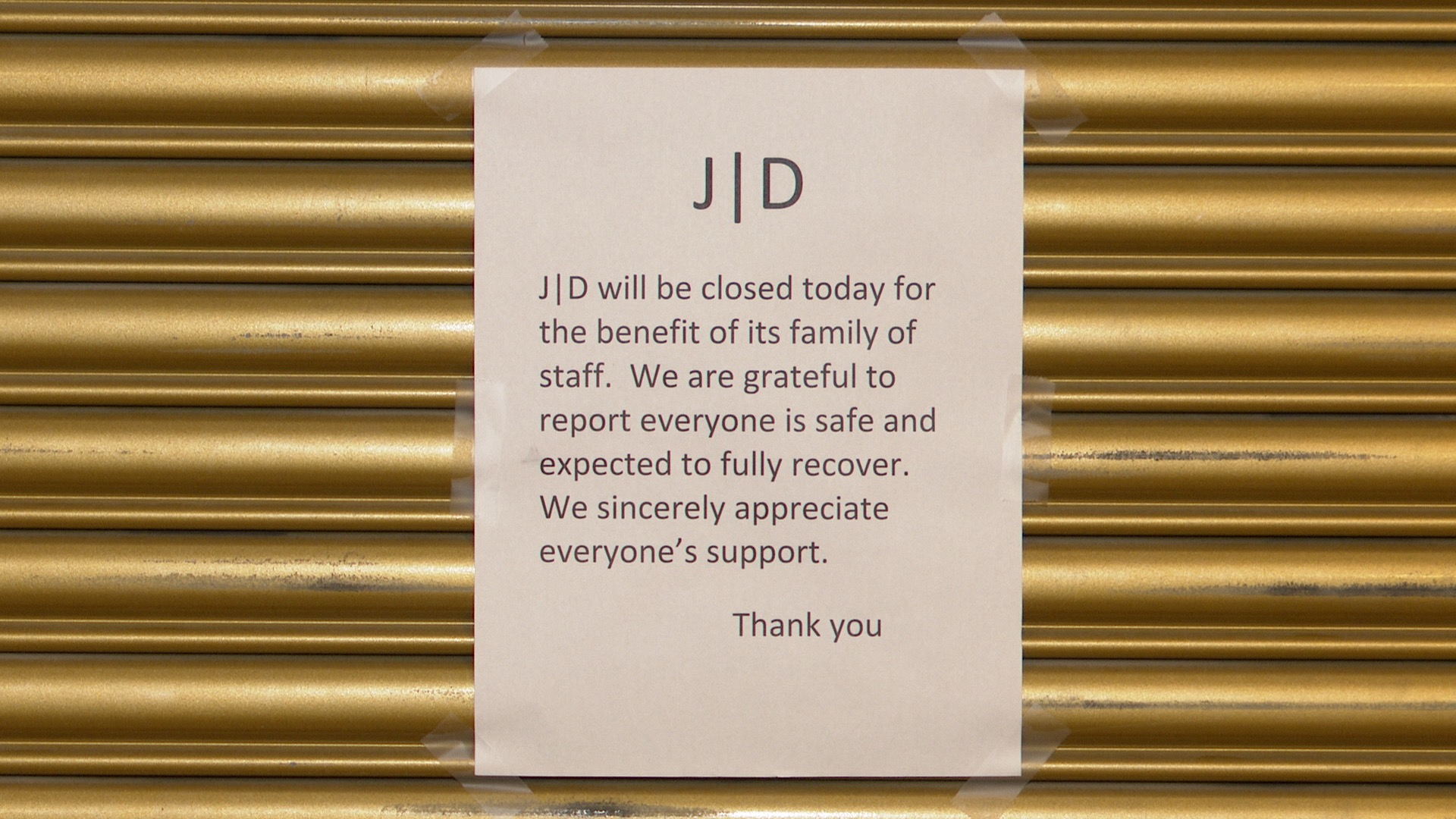 Jake's closed