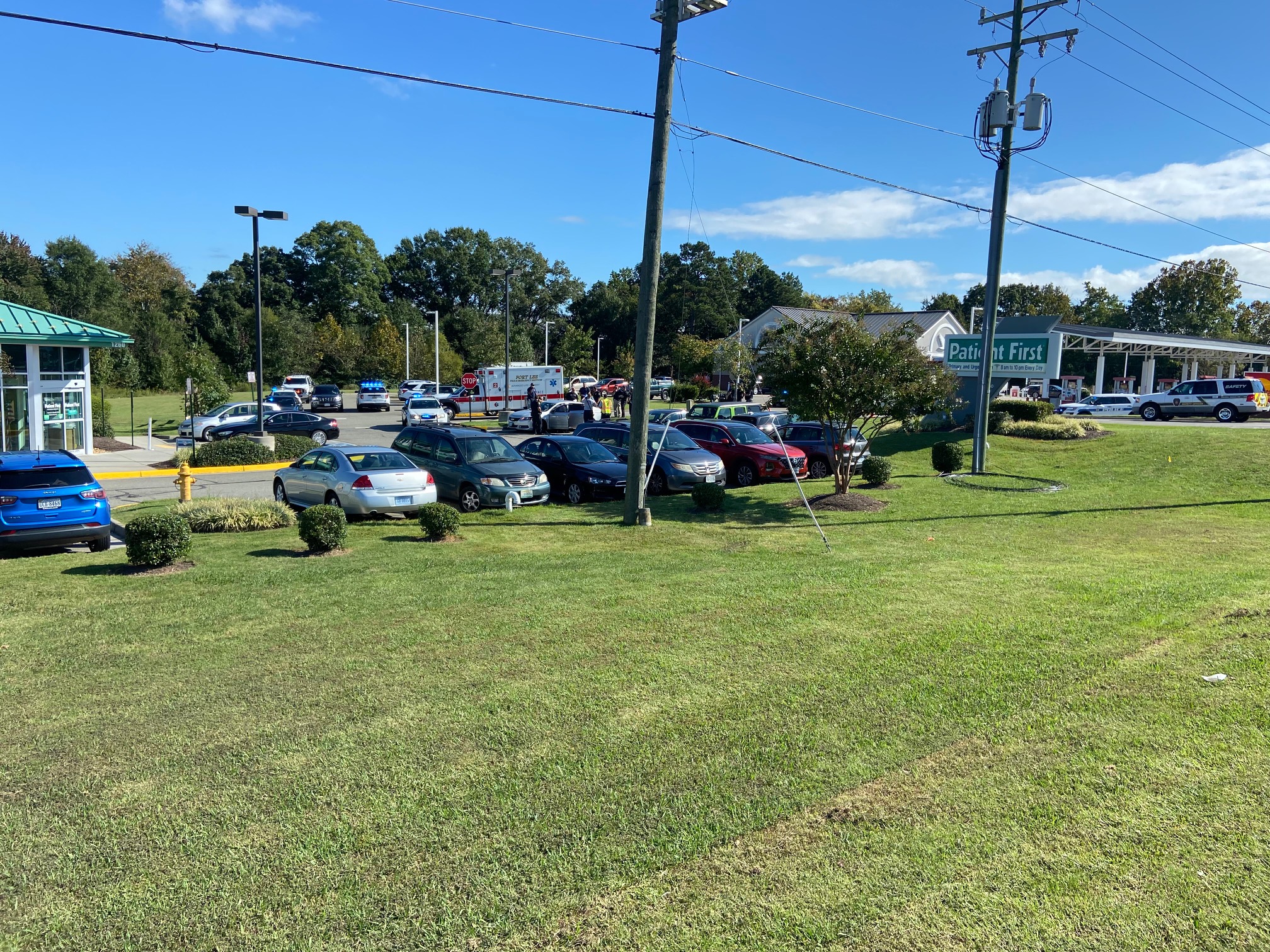 Police outside Patient First