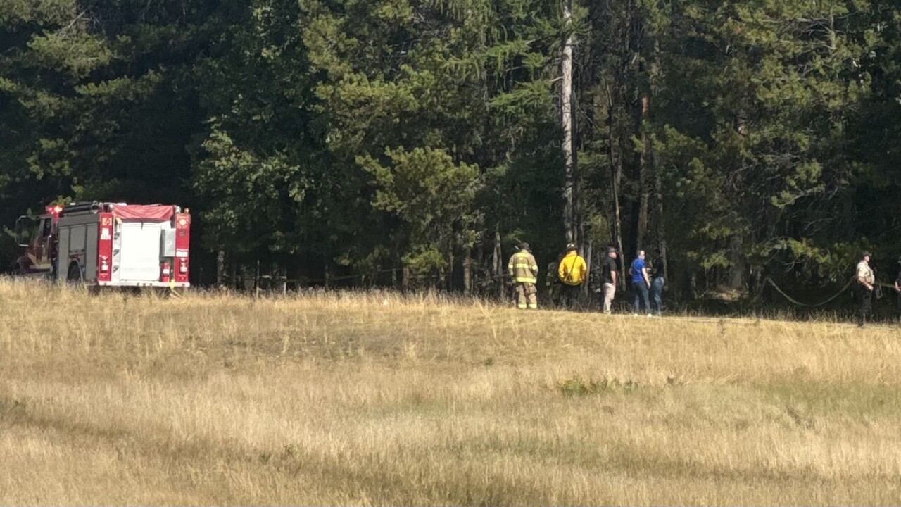 A small plane crashed near the Ferndale Airfield in Flathead County on Friday, September 19, 2025.