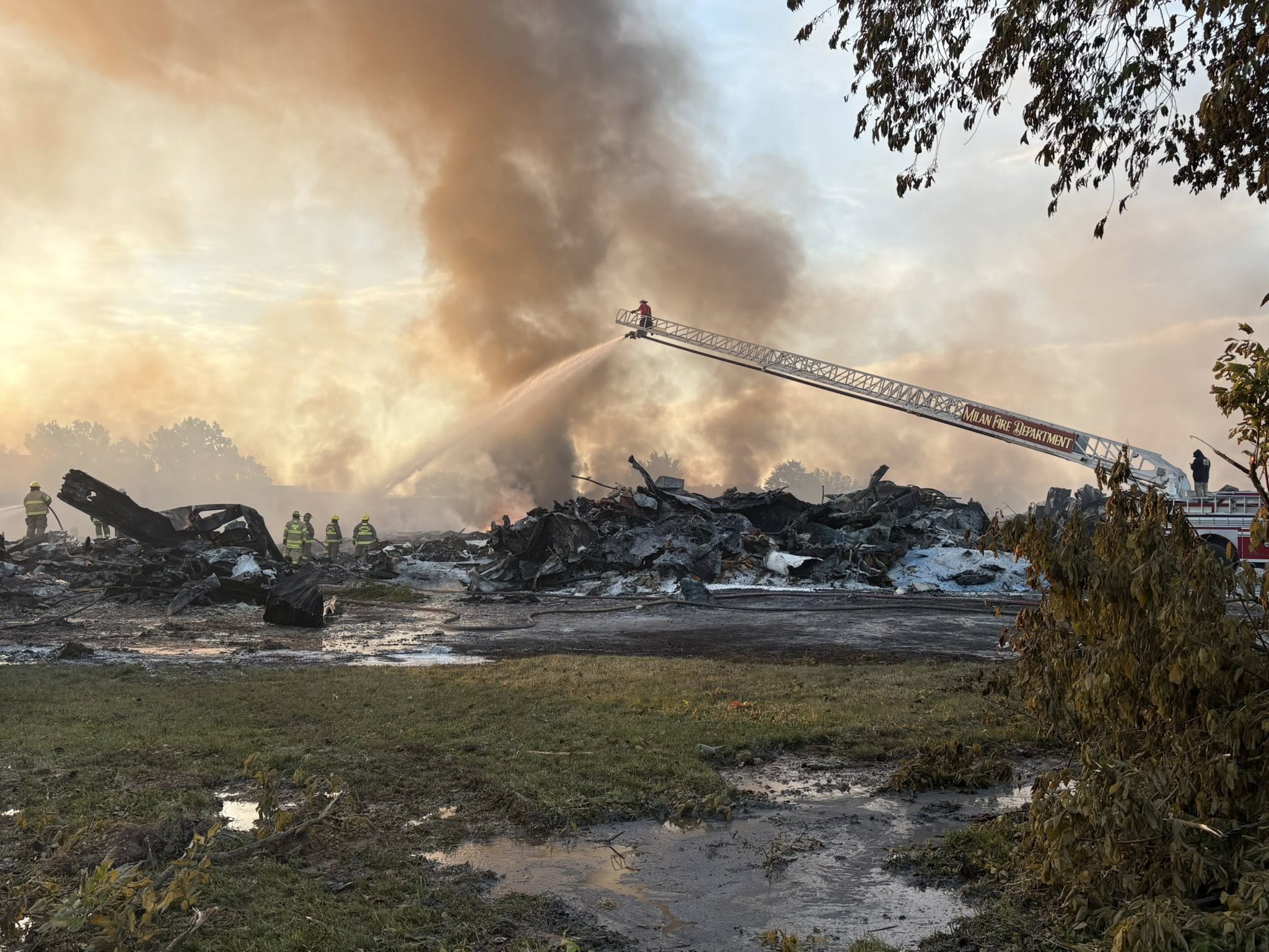 Fire at Henry plastics facility nearly extinguished after overnight response
