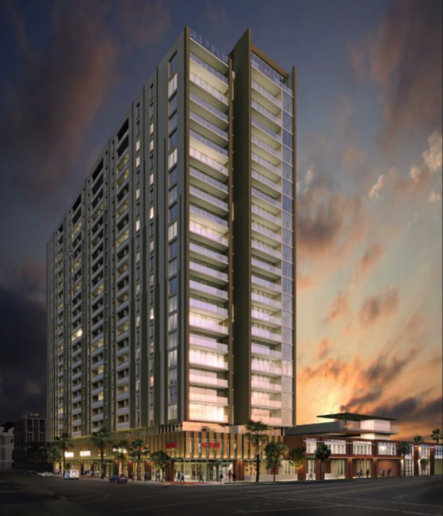 Whitney is an apartment high-rise going up in midtown Phoenix