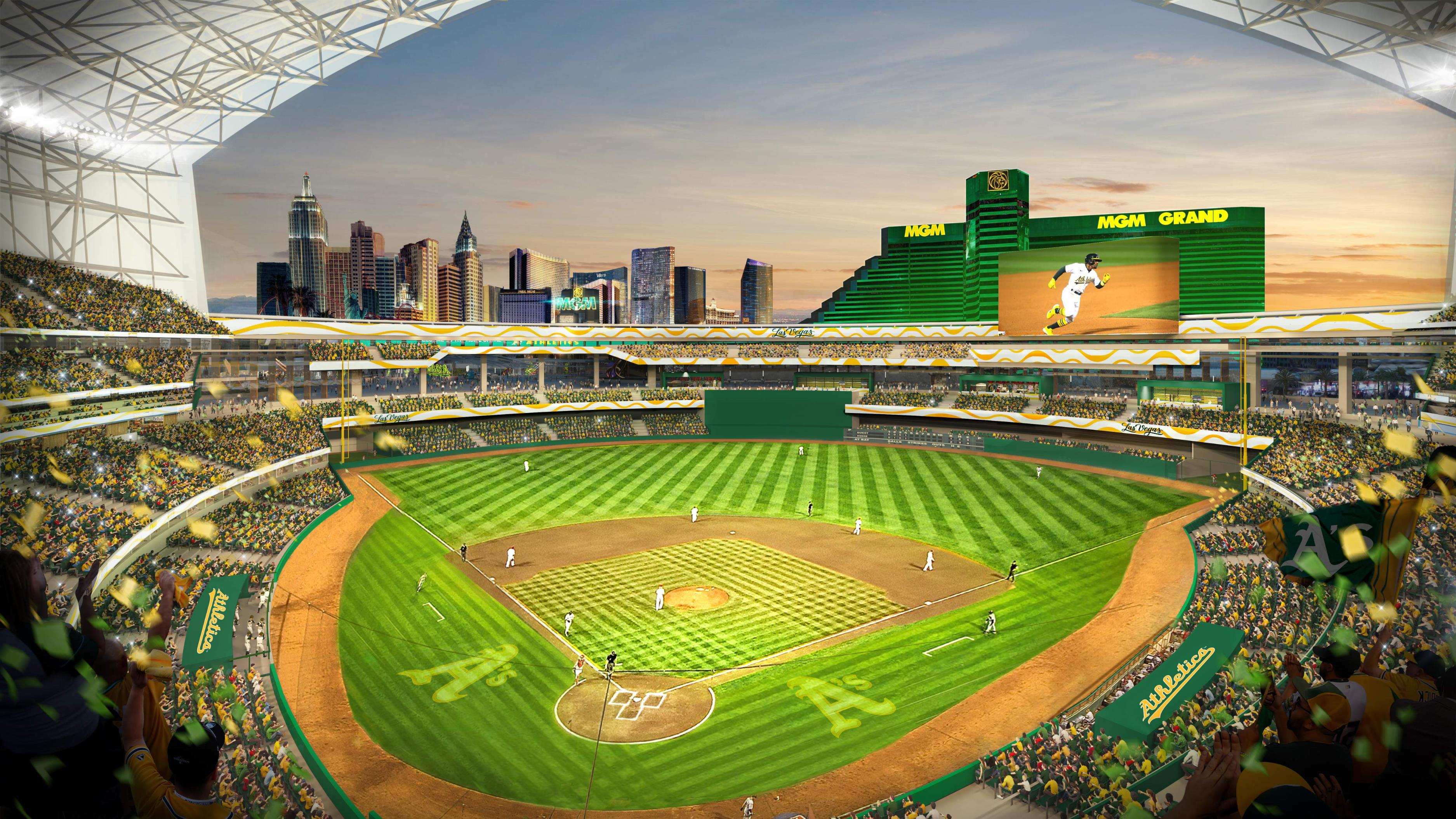 Athletics ballpark renderings 