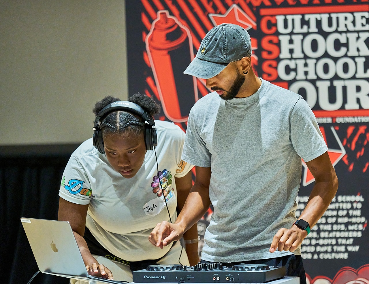 Campers can learn how to DJ, among other skills, at the Hip Hop Lab Summer Camp. Photo courtesy: Omaha Performing Arts.