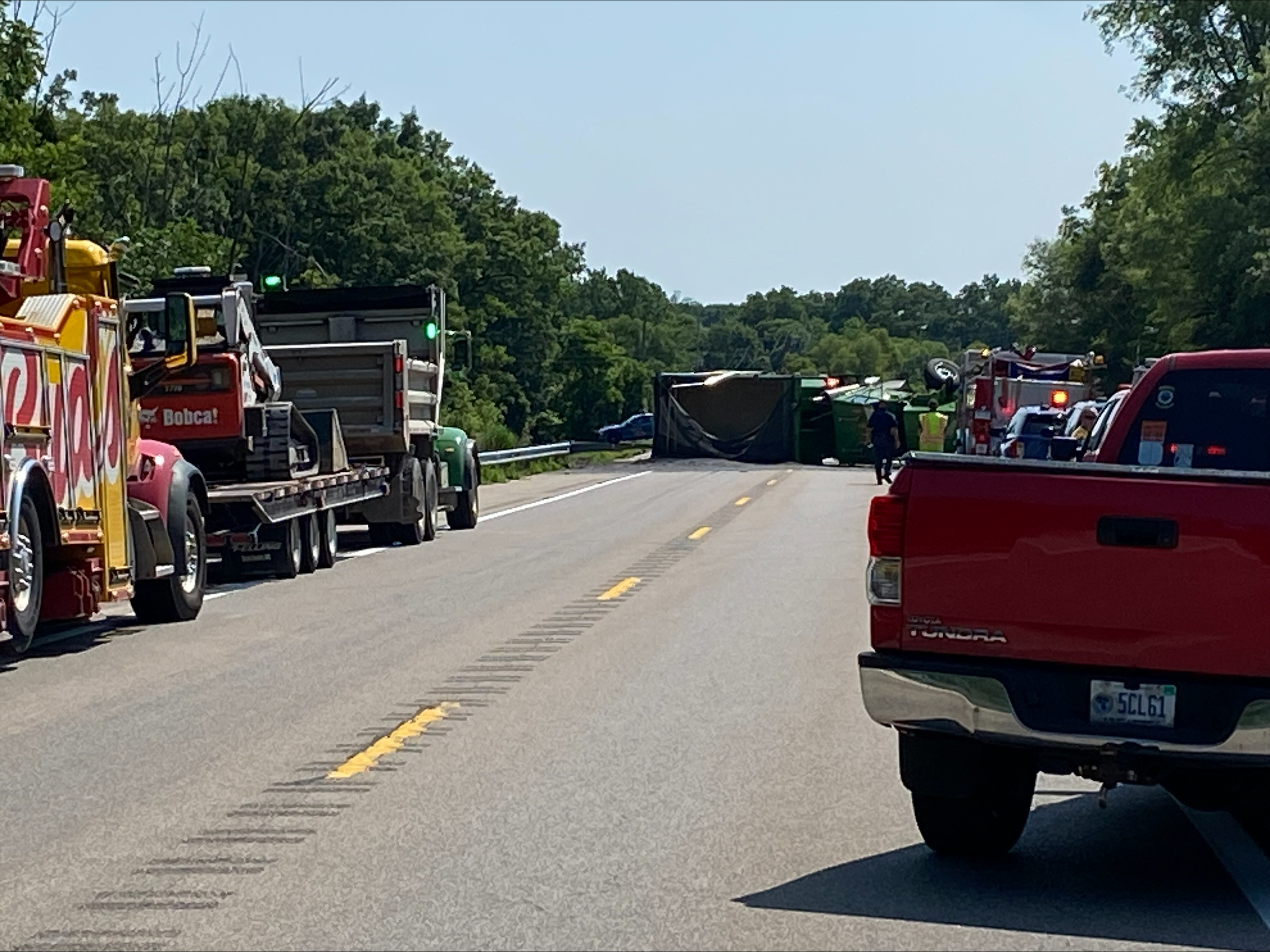 M-44 crash involving Kent County Road Commission truck