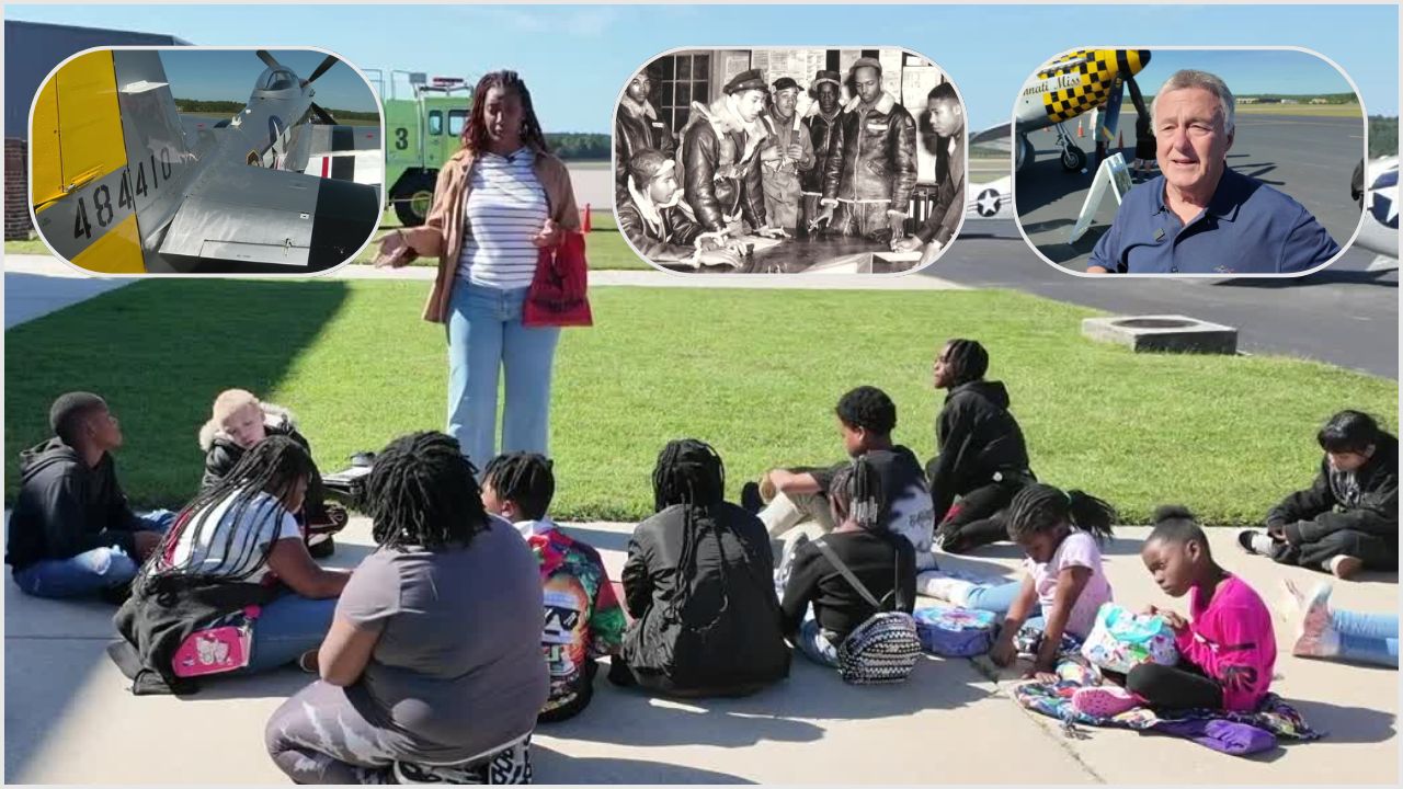 Virginia students explore World War II history through Tuskegee Airmen exhibit