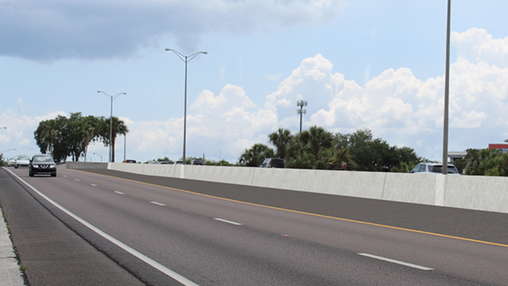 concrete barrier for Selmon Expressway