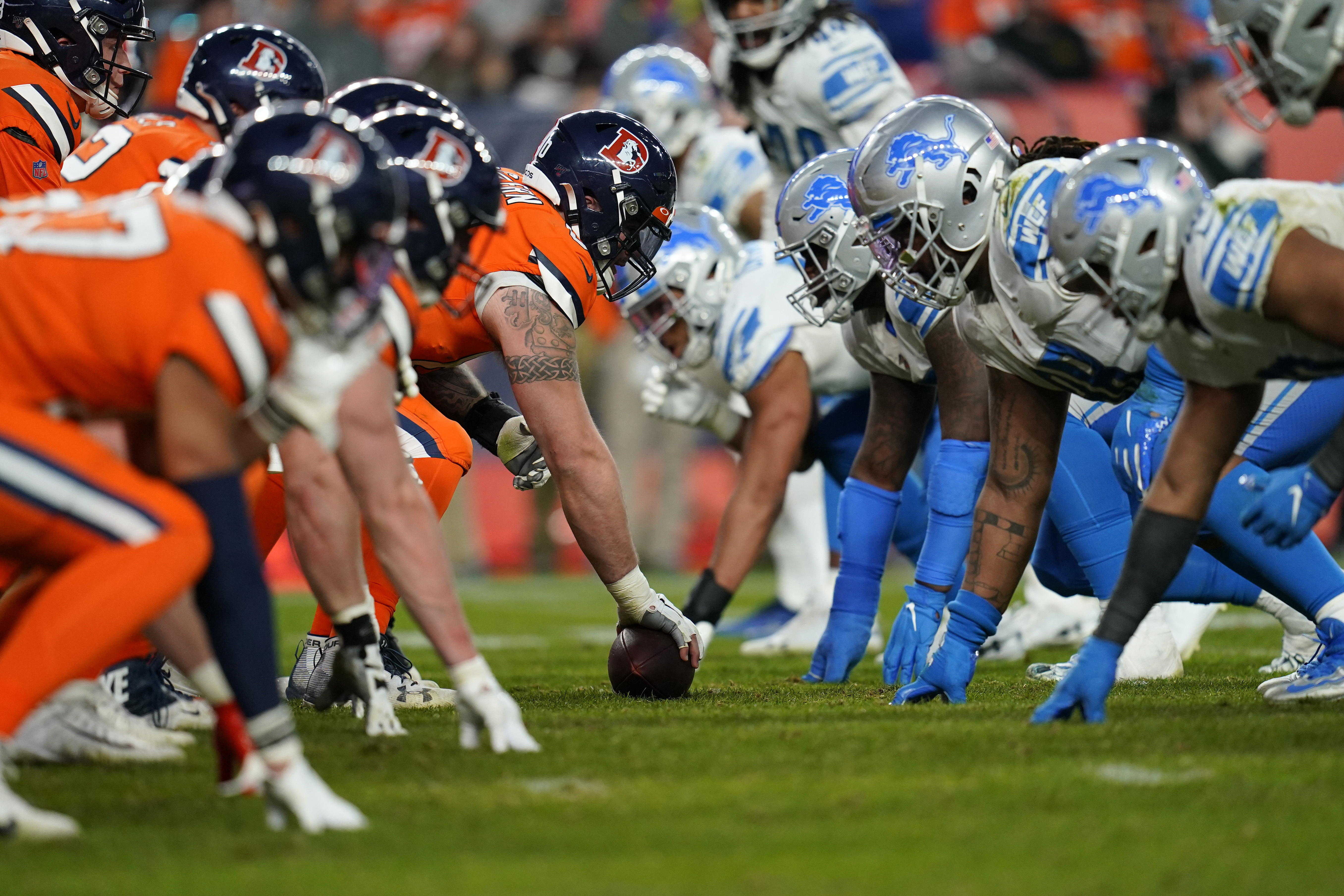 FILE Lions Broncos Football