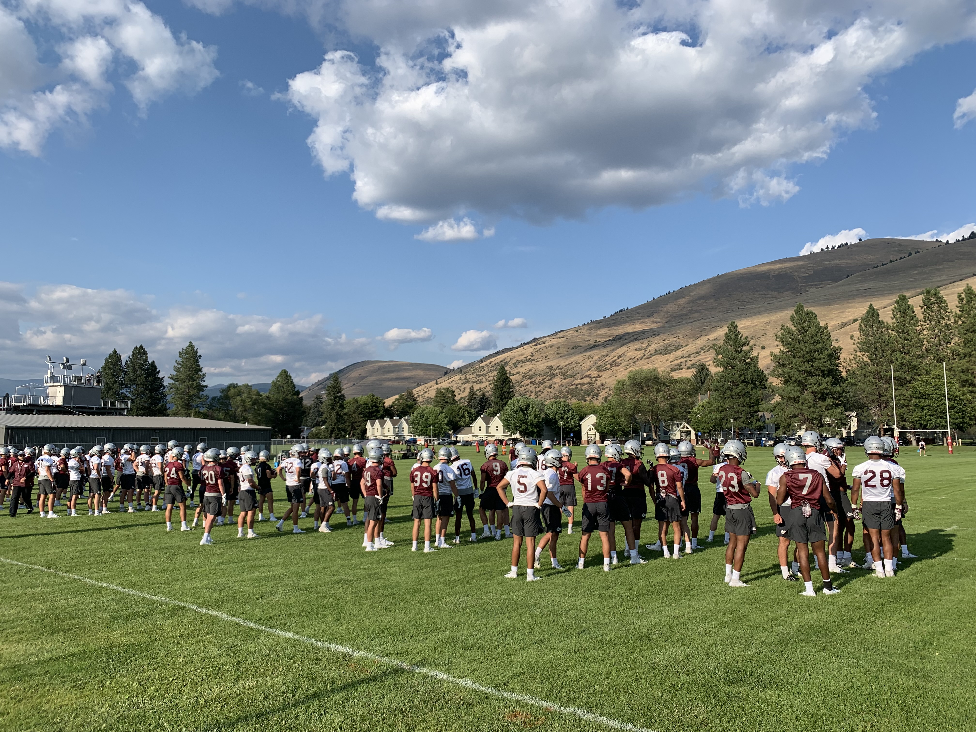 Montana Grizzly fall football camp