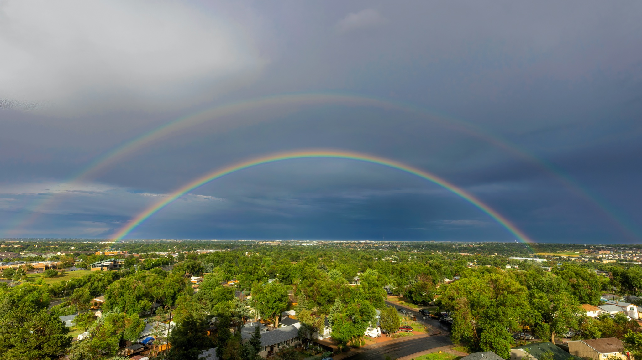 Larry Marr double rainbow Colorado Springs