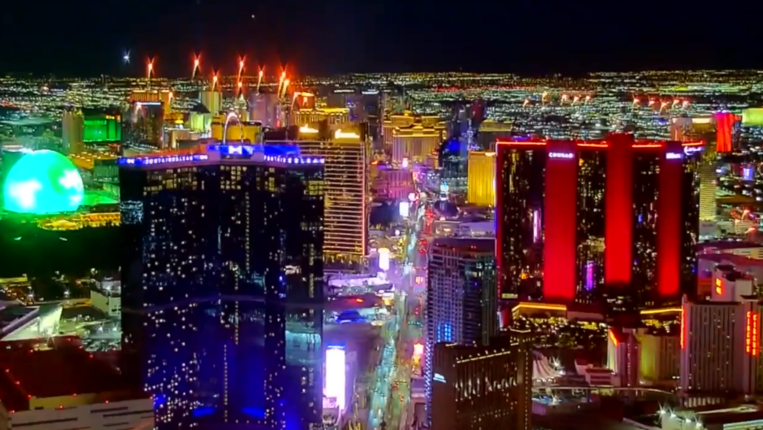 Watch fireworks light up the Strip for America 250 