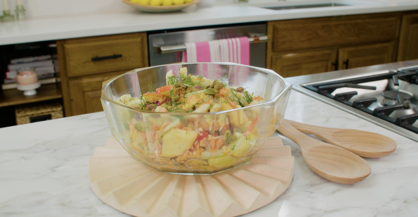 Fennel and salmon salad