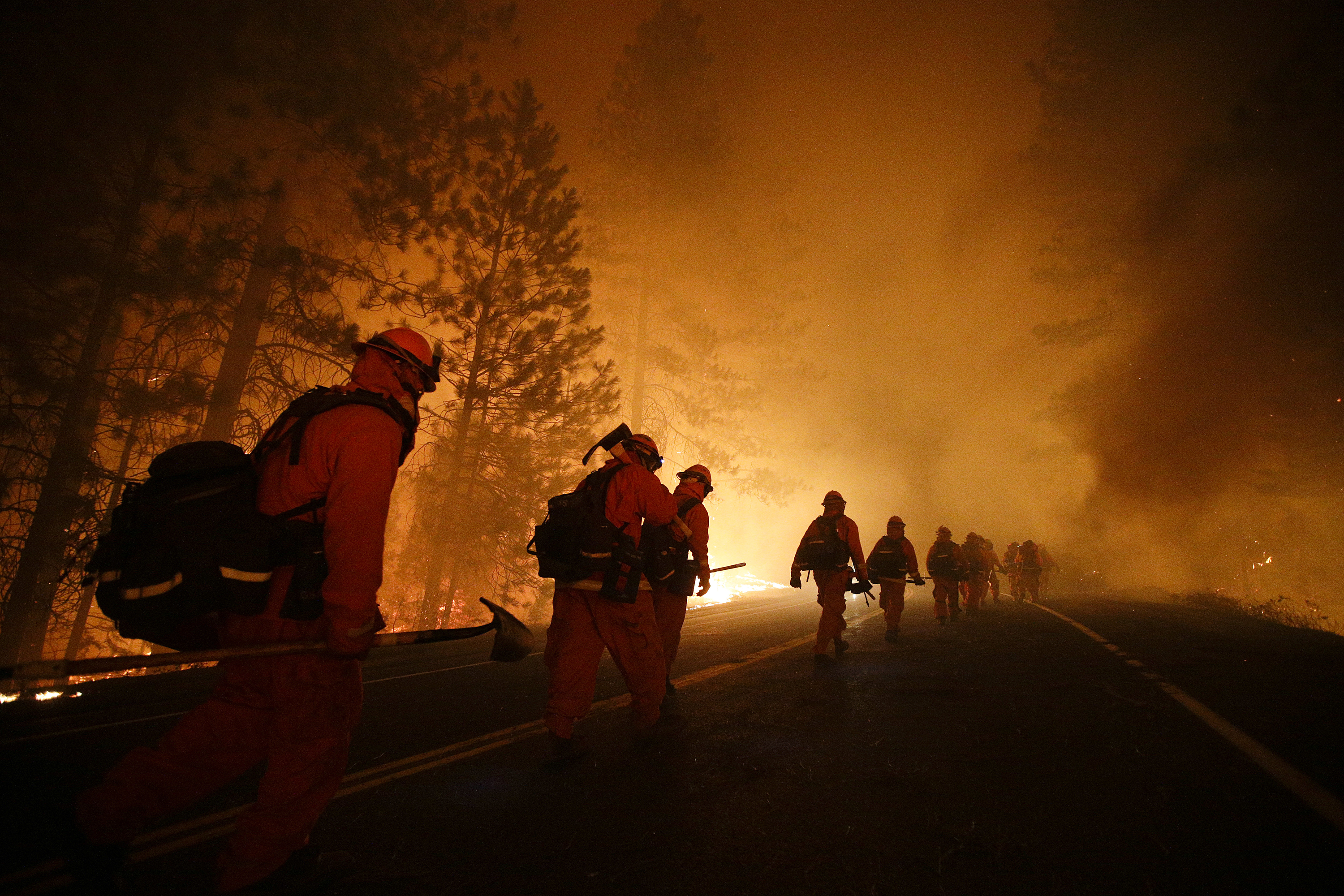 firefighters, inmate firefighters, wildland firefighters