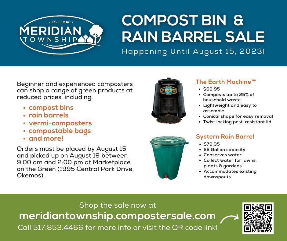 Meridian Township Compost Bin and Rain Barrel Sale