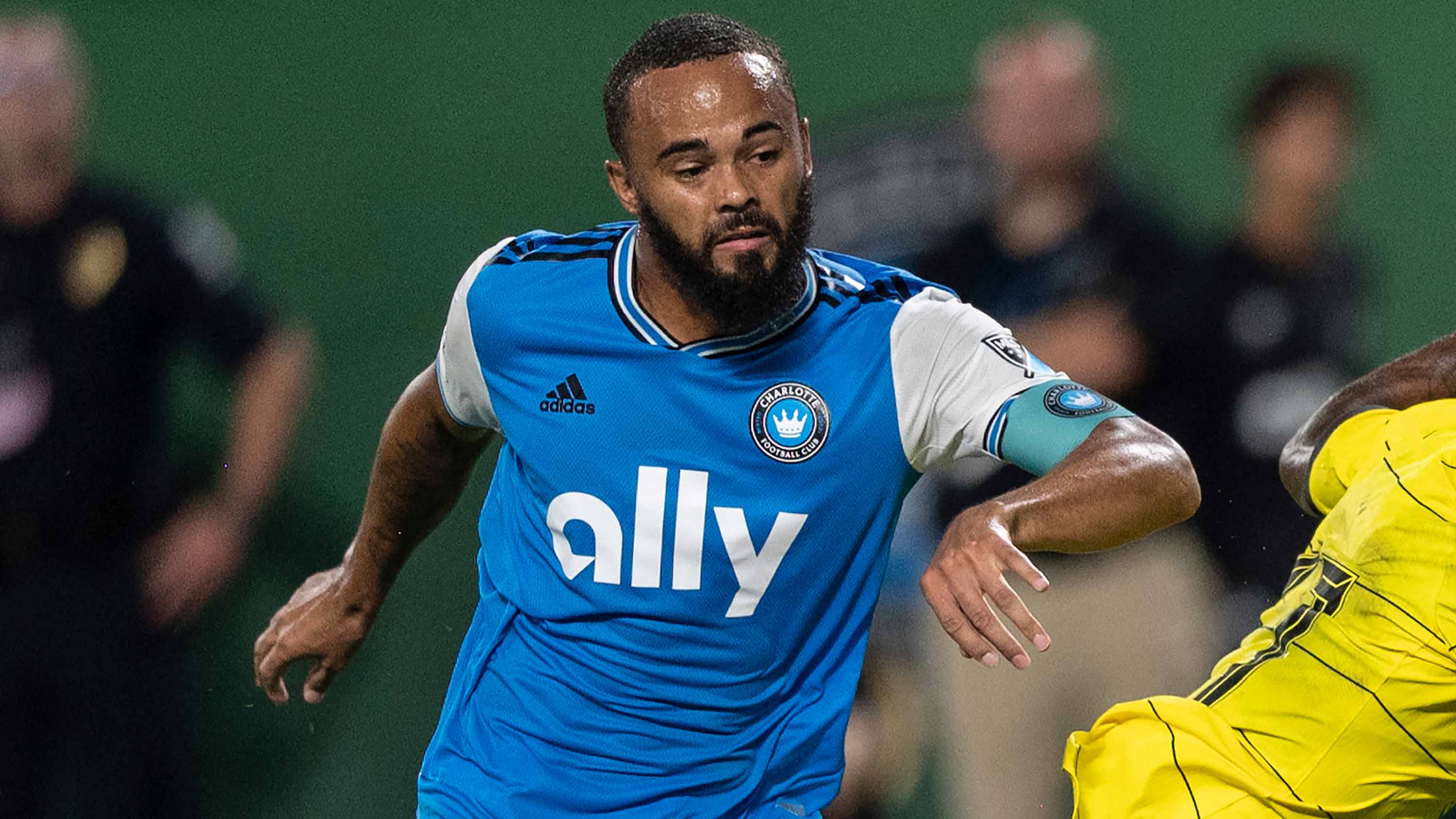 Charlotte FC defender Anton Walkes plays against Chelsea during the second half of a friendly soccer match Wednesday, July 20, 2022, in Charlotte, N.C. Soccer player Anton Walkes, who started his career at Tottenham, died Thursday, Jan. 19, 2023, after an accident in Florida, his MLS club Charlotte FC said. He was 25. (AP Photo/Matt Kelley, File)