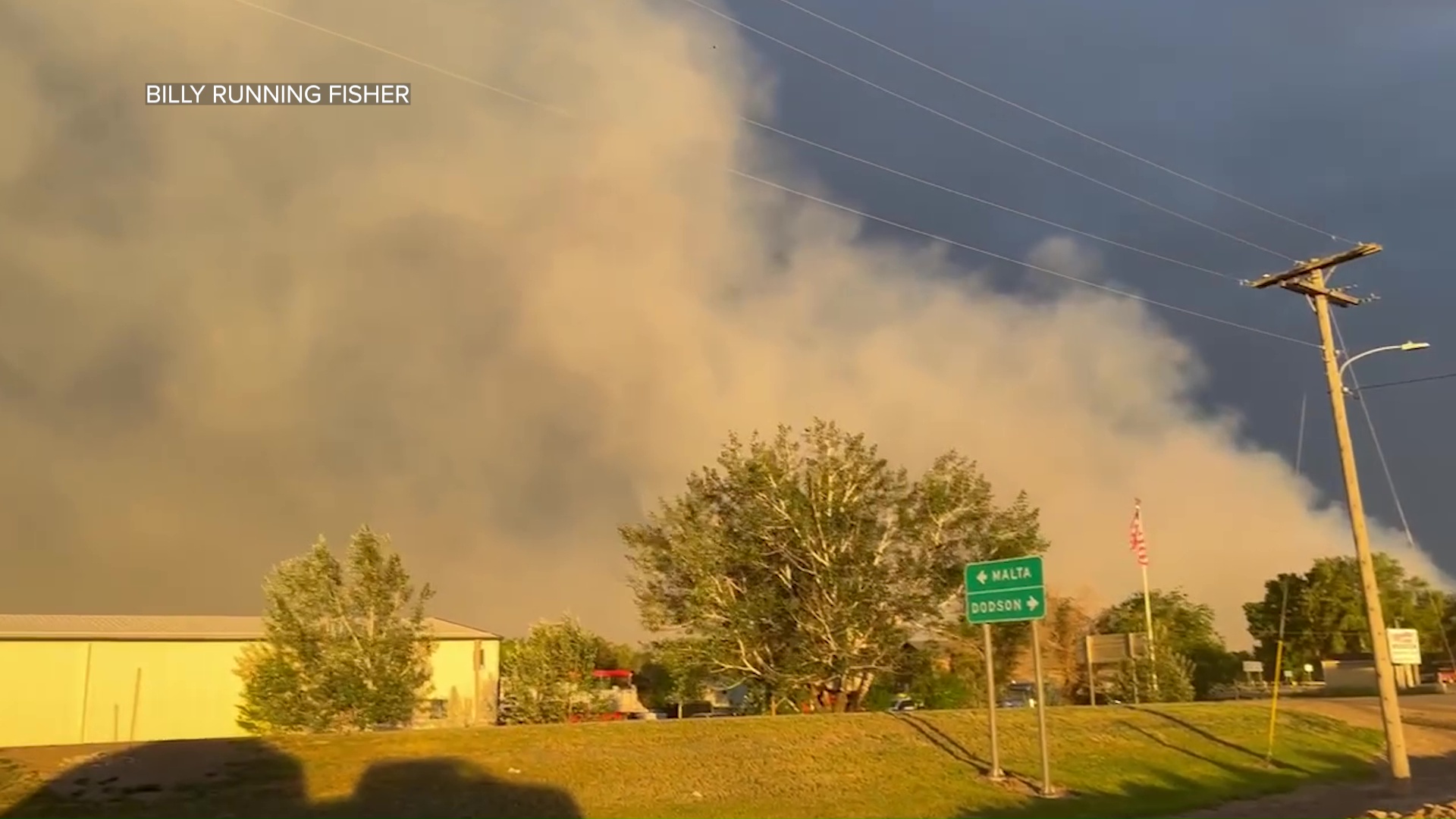 Wind-fueled grass fire threatens homes in Malta, quick response prevents disaster