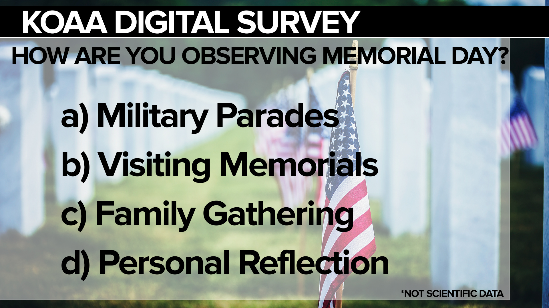 Memorial Day Survey