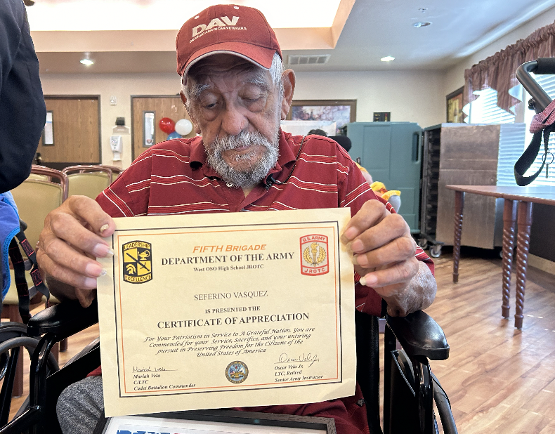 Windsor Nursing home Veteran Seferino Vasquez 