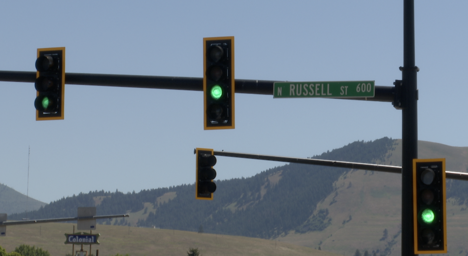 Broadway street sign, Missoula