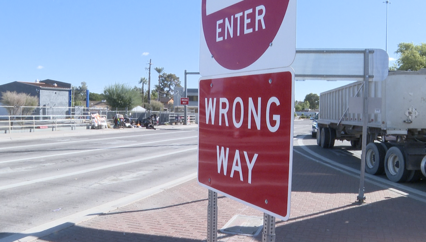 Wrong-way driver signs