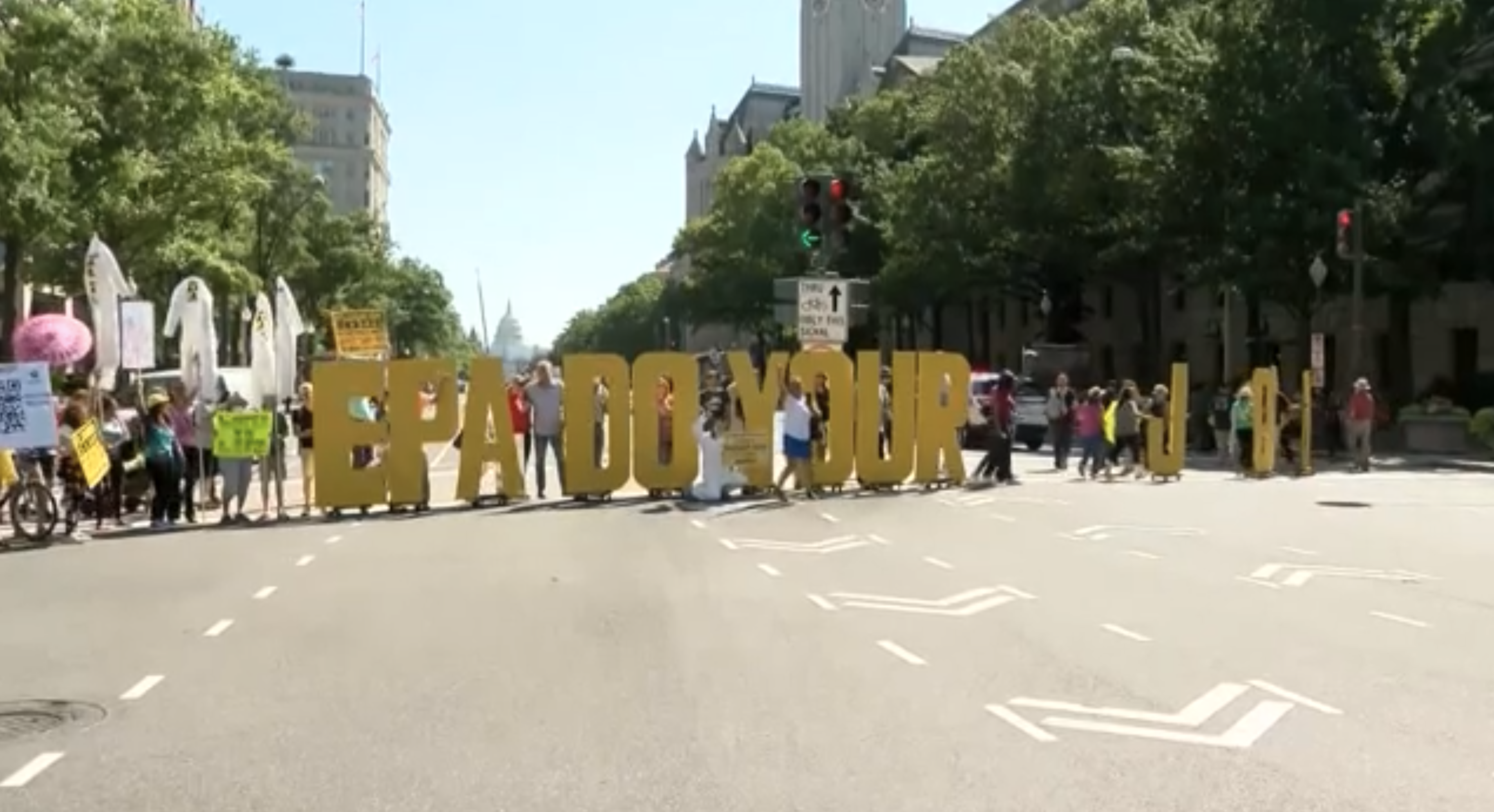 Hawaii protesters in Washington, D.C. EPA drinking water