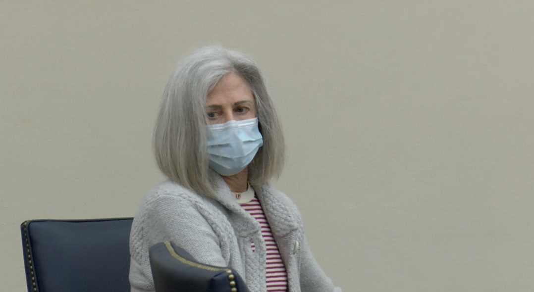 Woman charged with hitting girl exiting school bus pleads not guilty