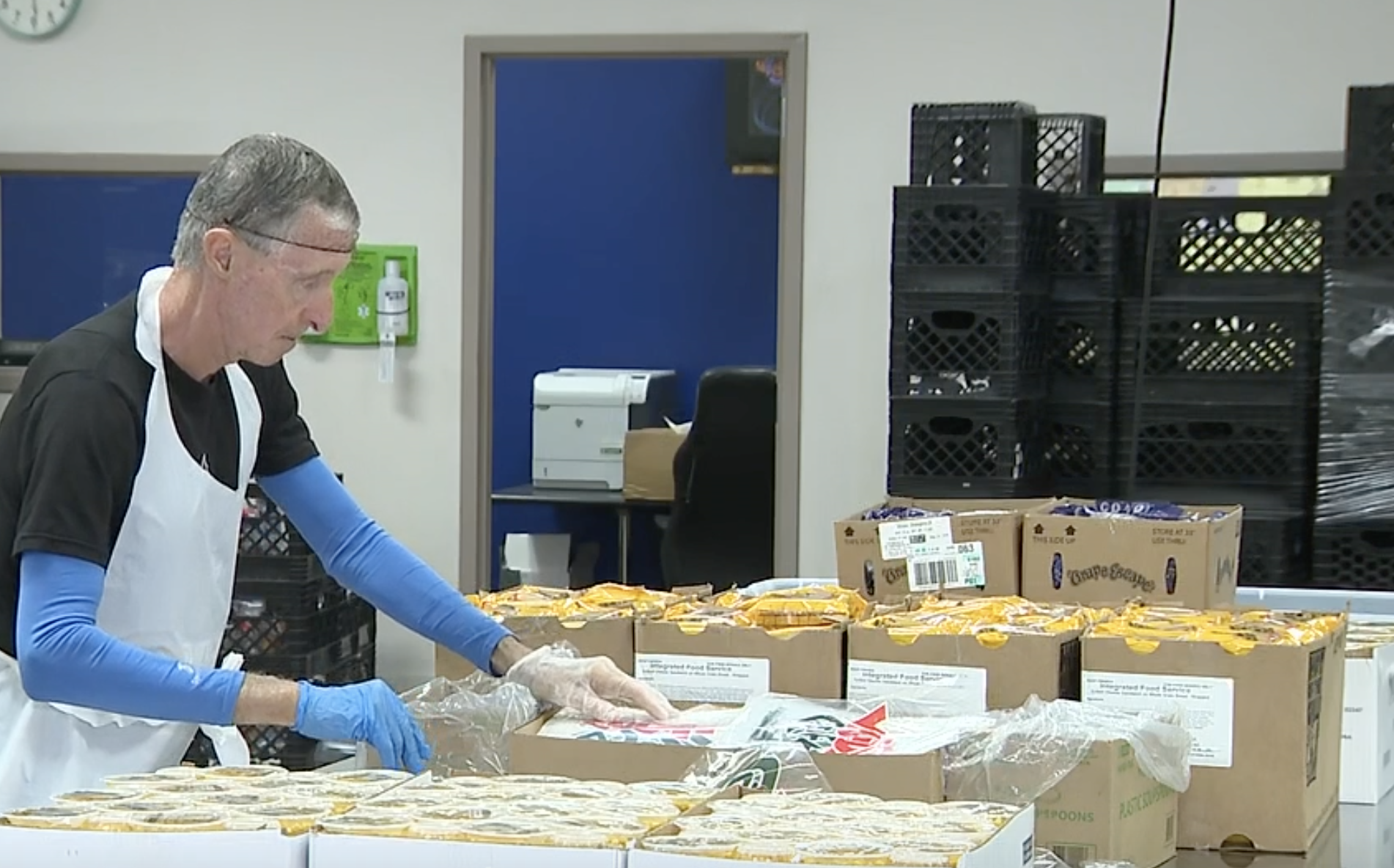 St Marys Food bank volunteer