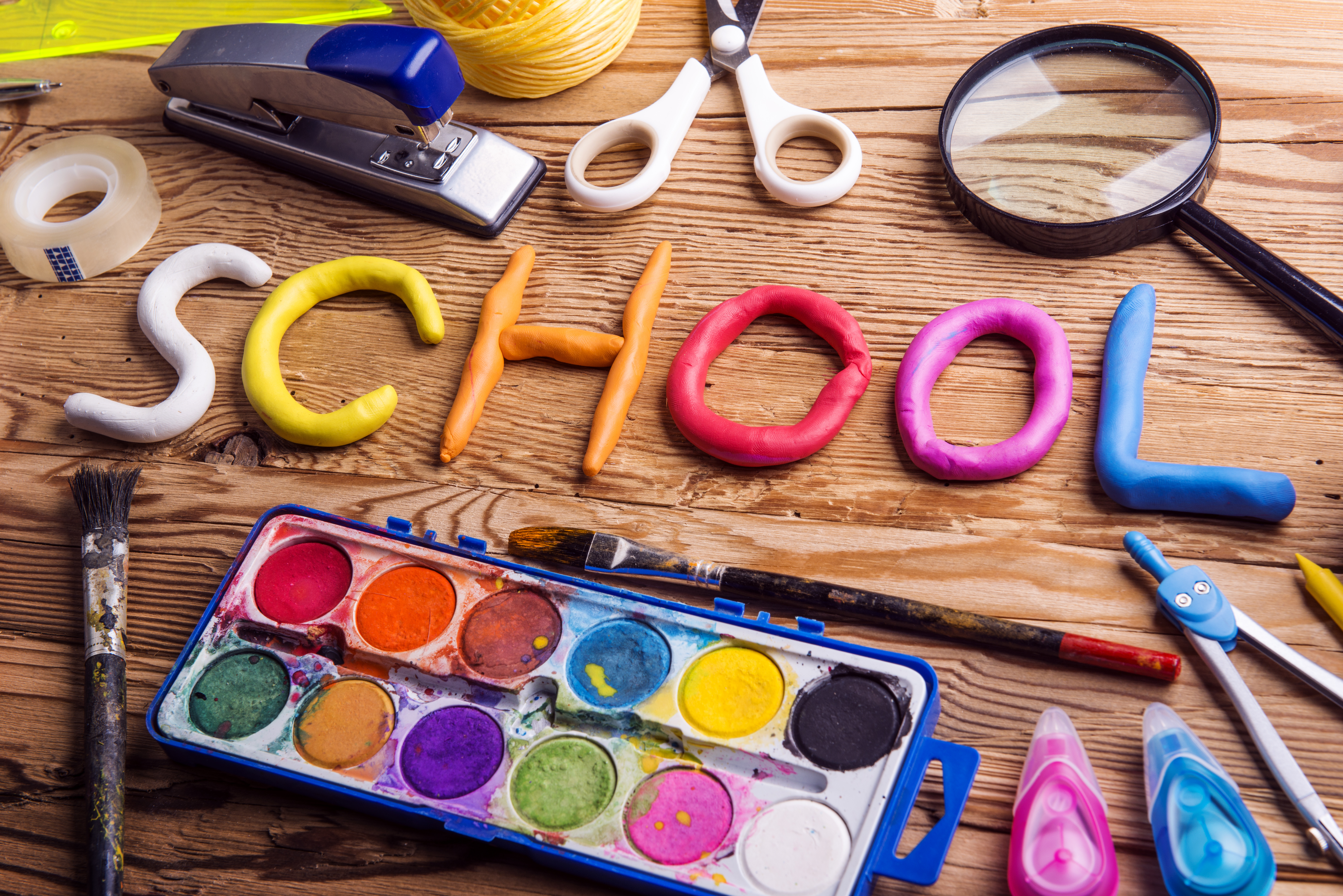 Back to school composition