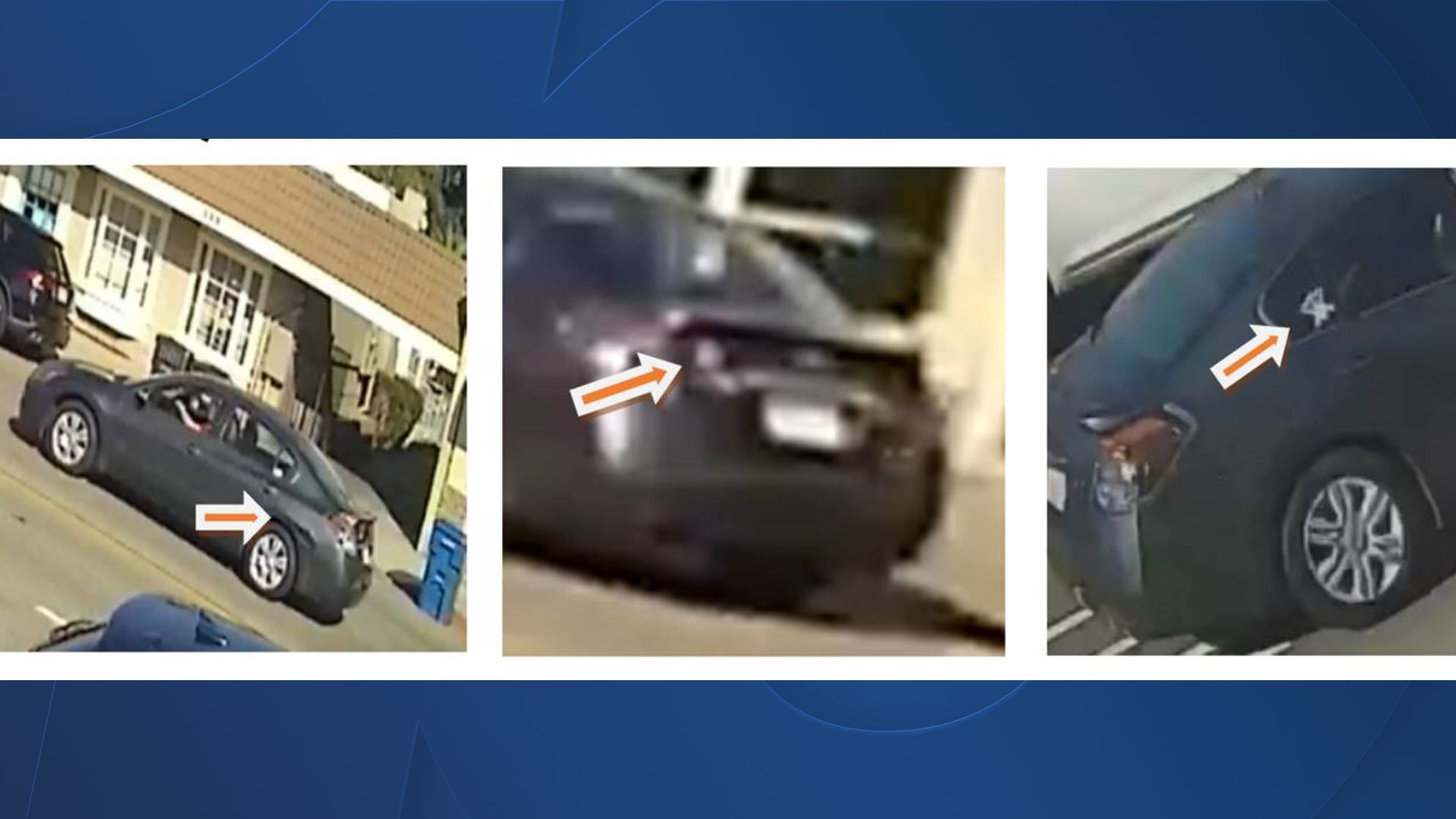 Suspect car (Nissan Altima) in Chula Vista traffic shooting on E St.