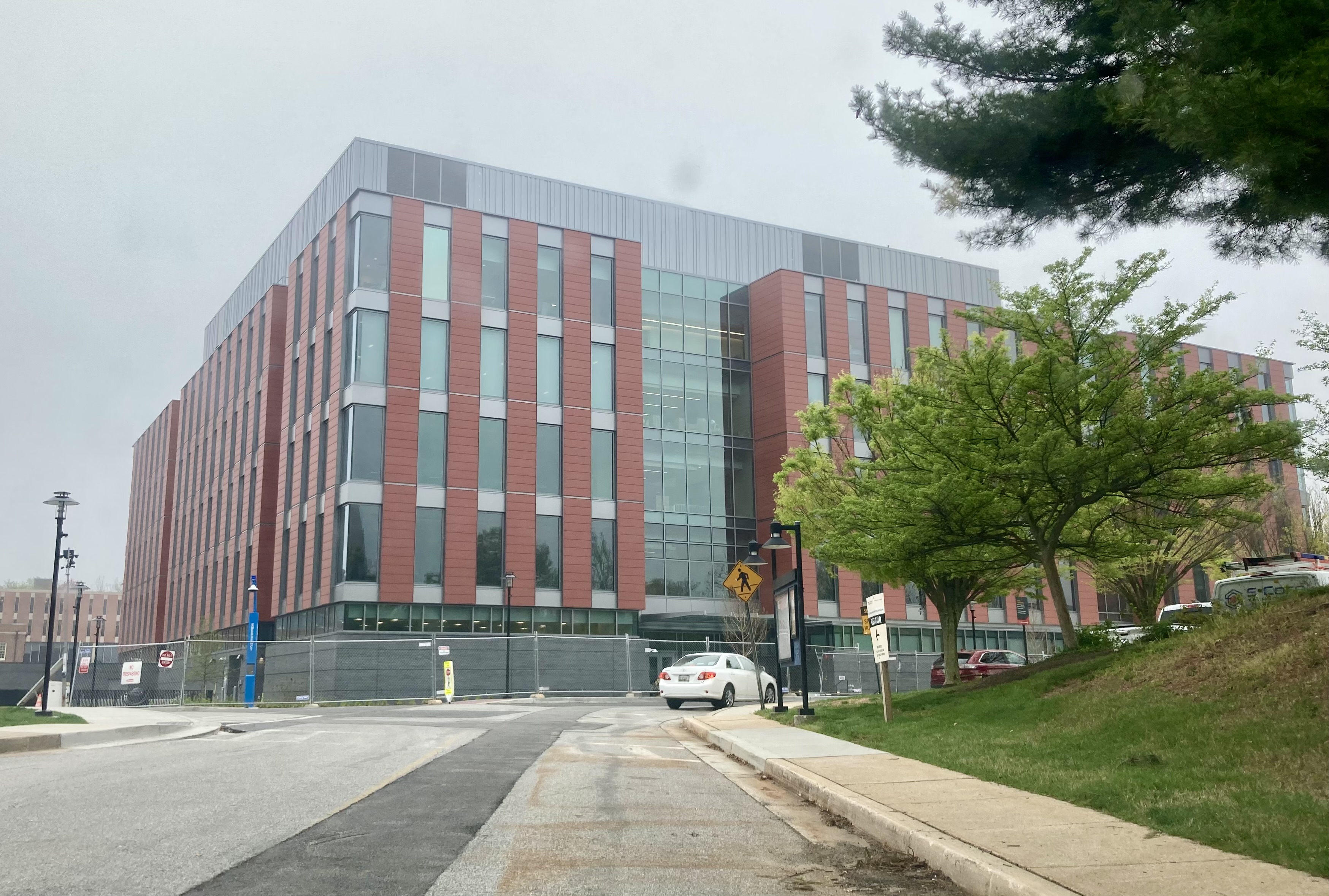 Health Professions Building under construction at Towson University