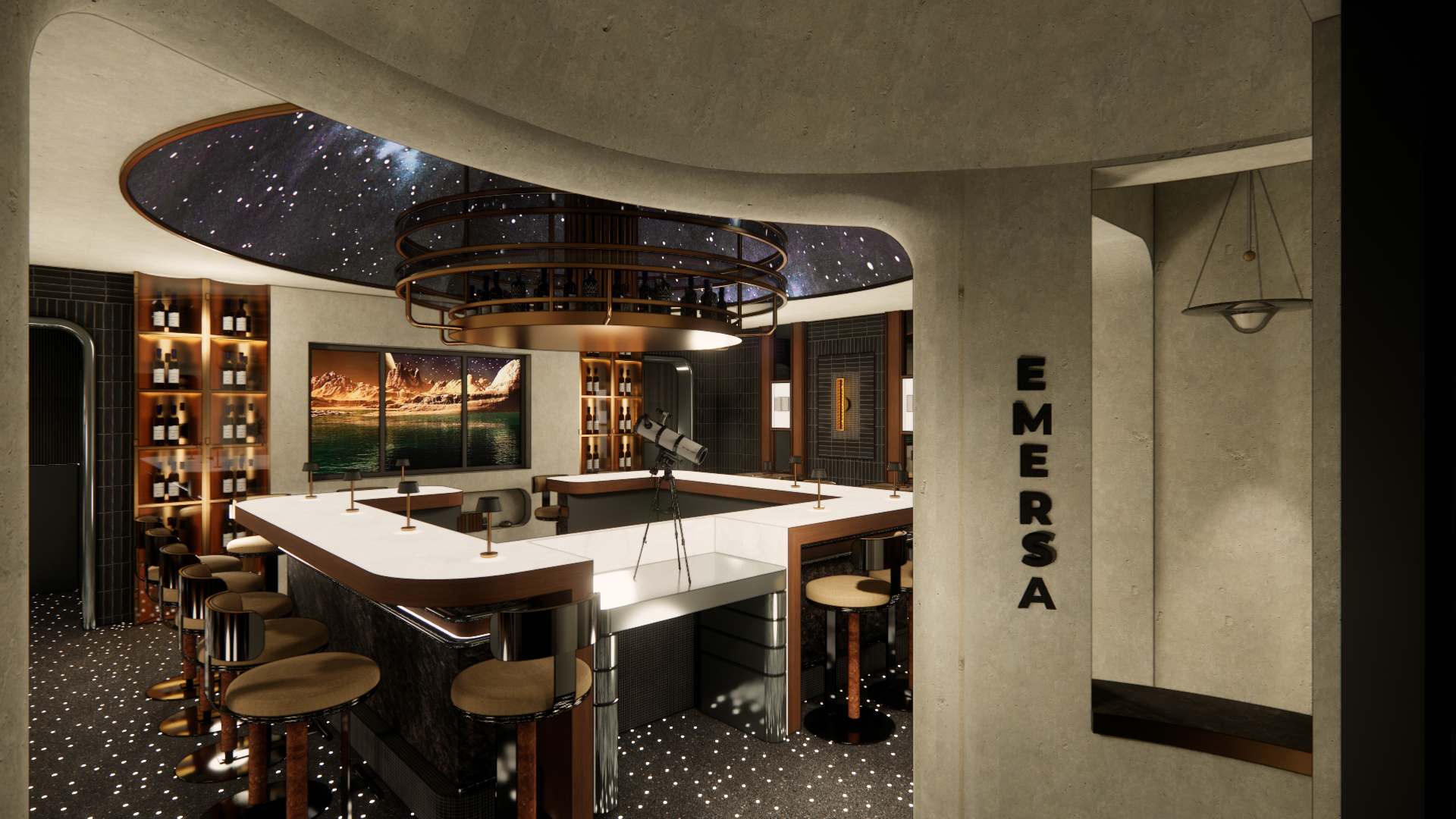 Rendering | Emersa is expected to seat 43 guests 