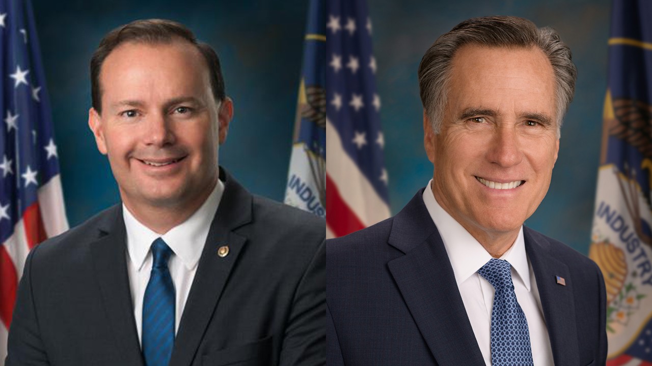U.S. Senators Mike Lee and Mitt Romney