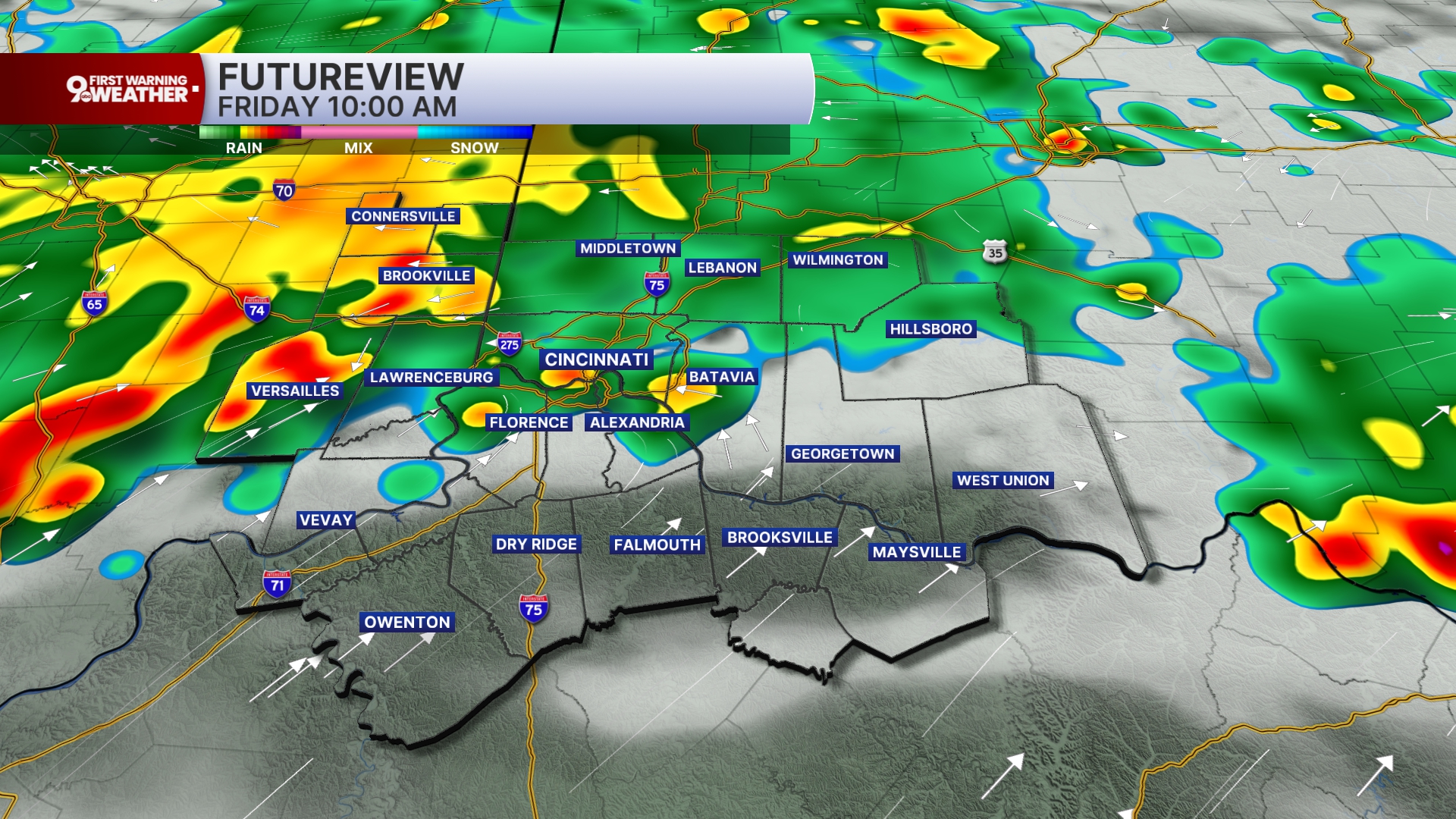 Friday morning storms