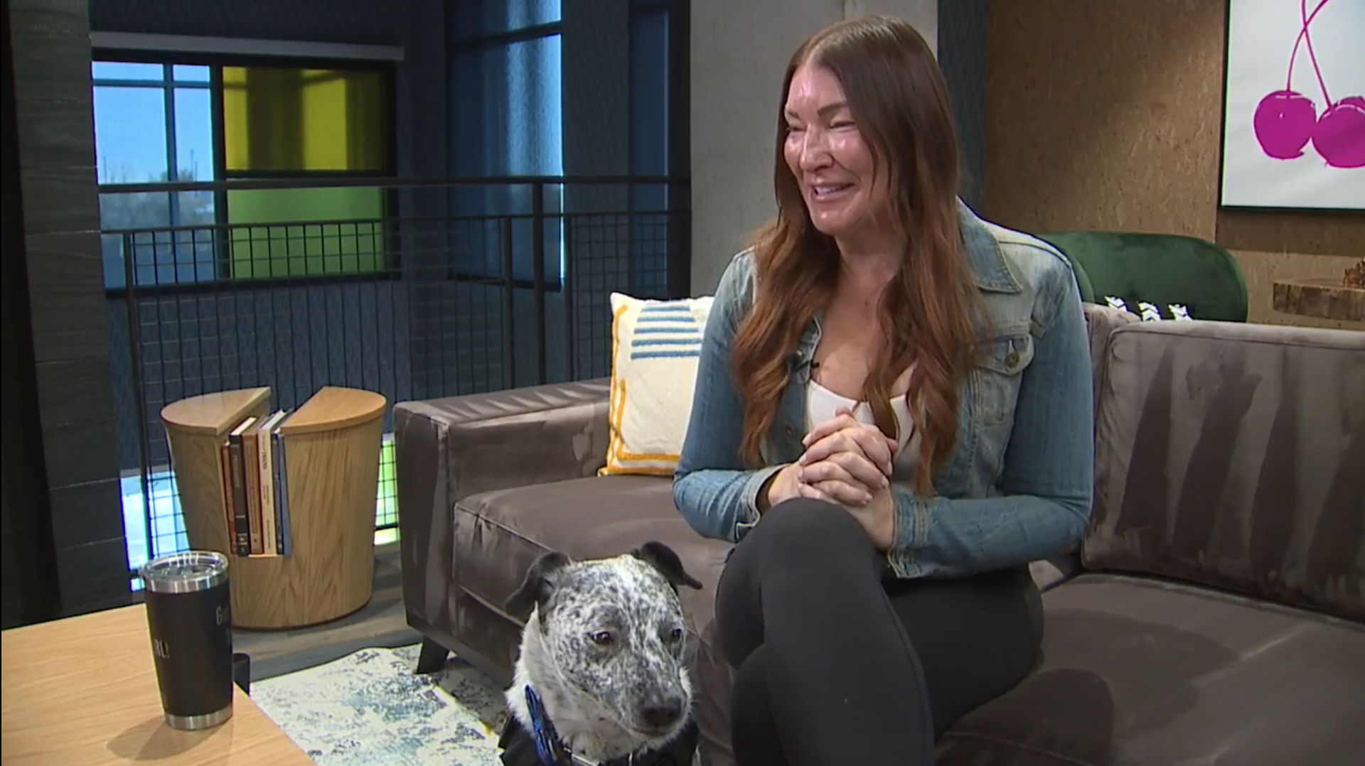 Jennifer Snider with service dog