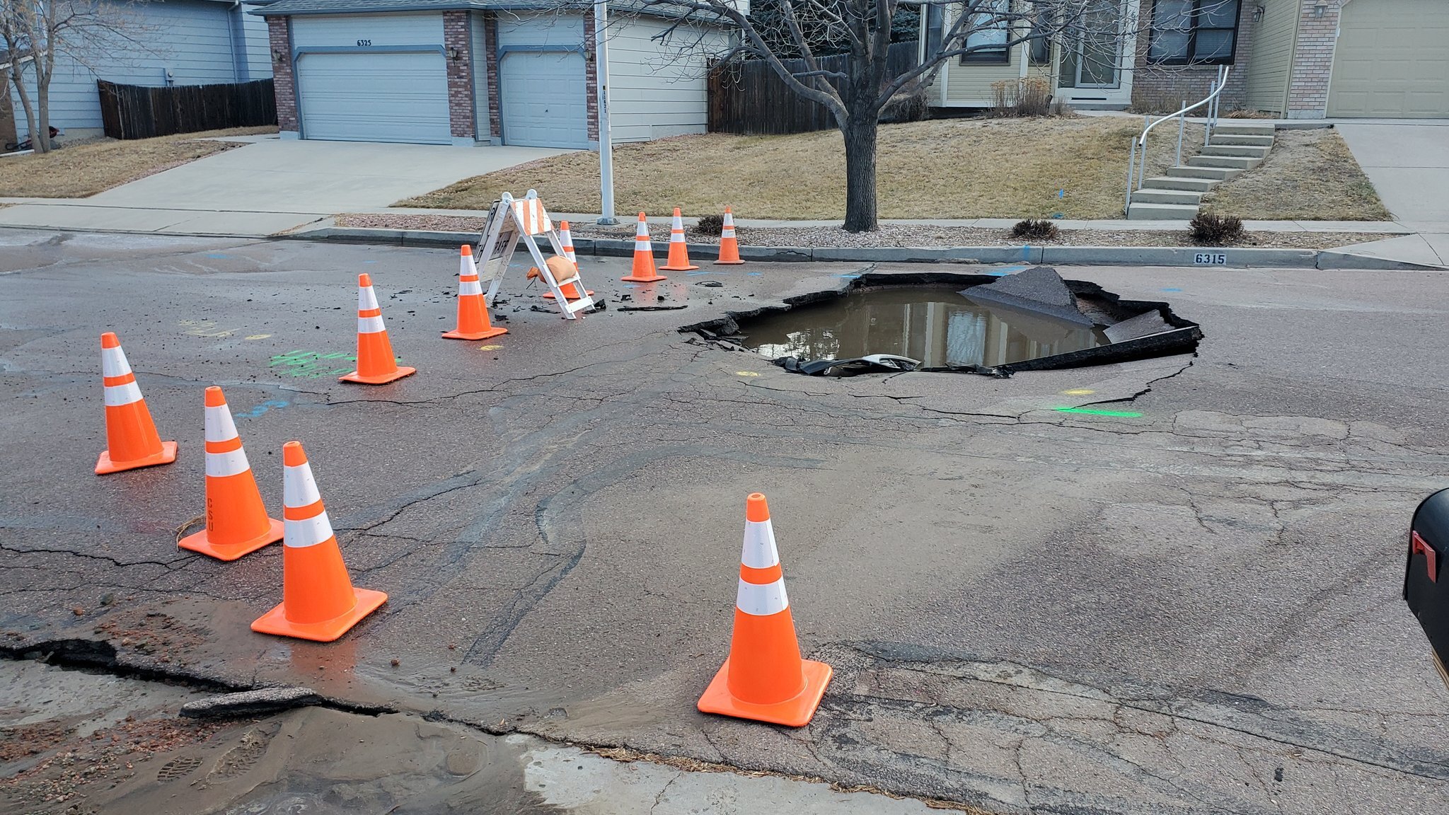 Water main break
