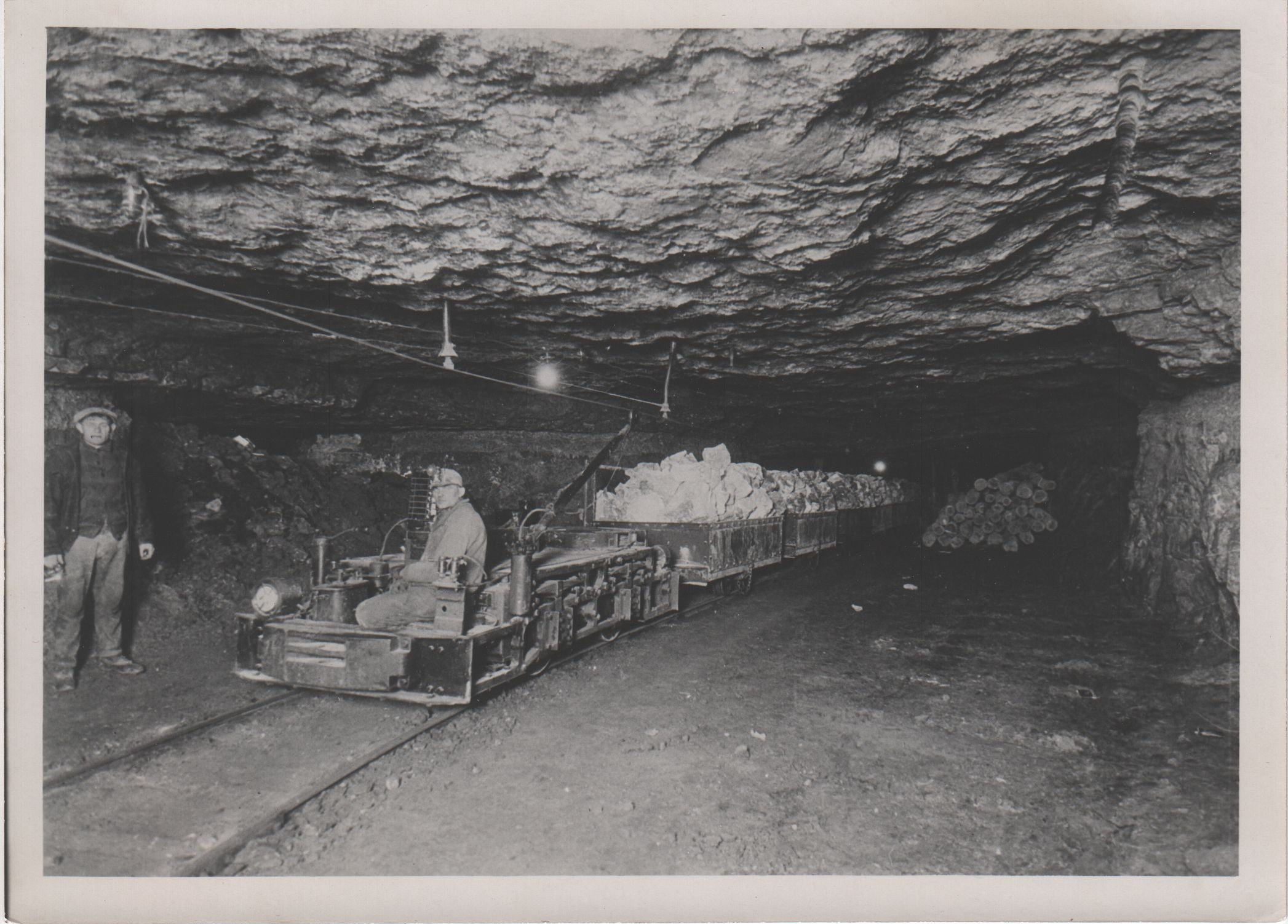 Interior of a Gypsum Mine
