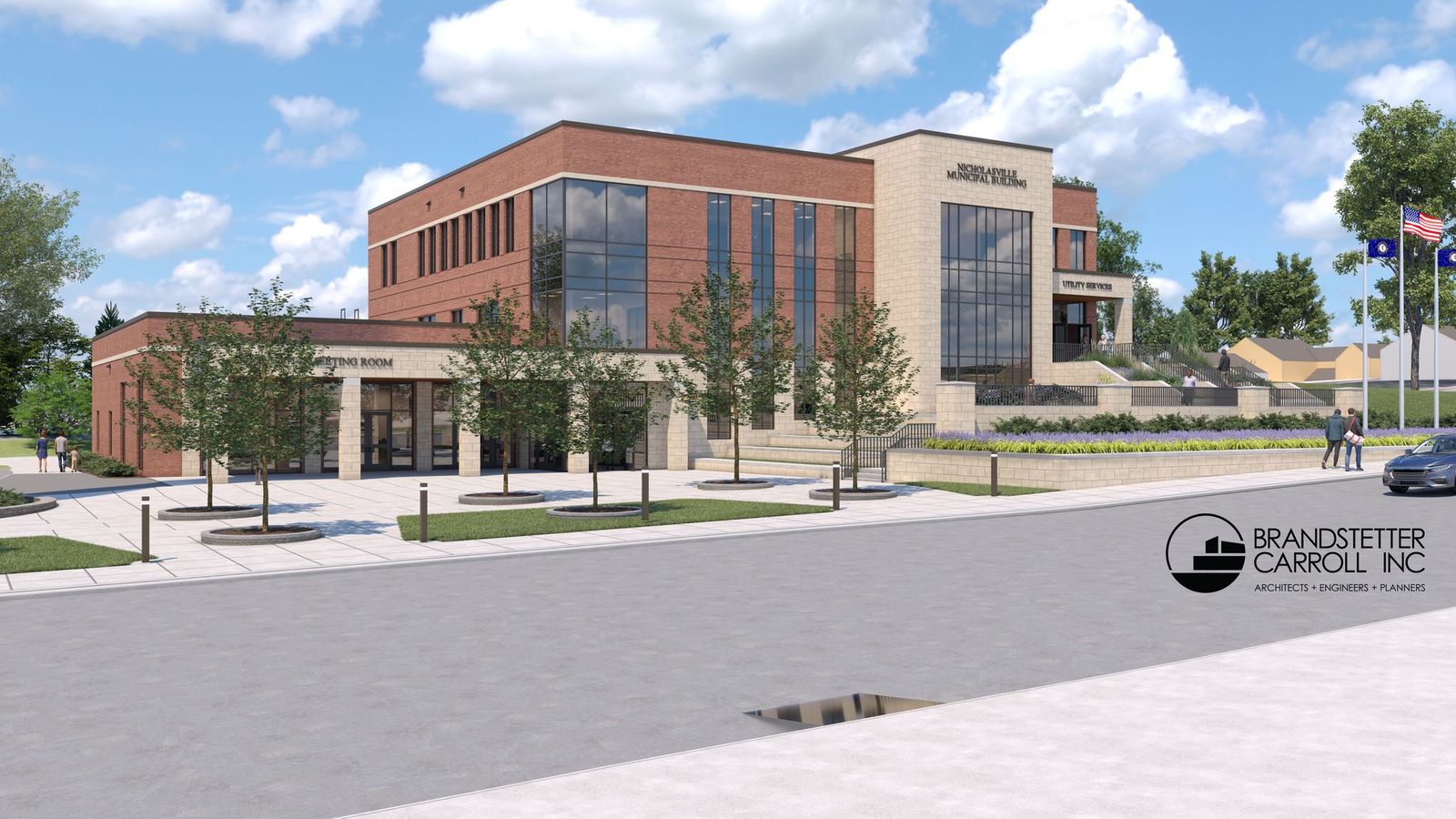 Nicholasville City Hall Illustration