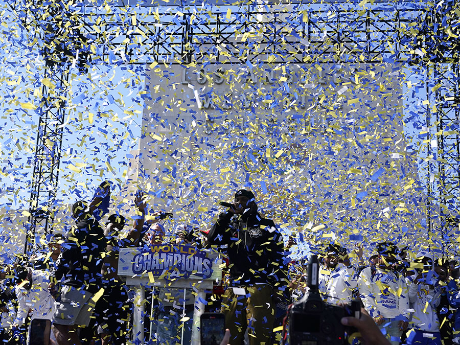 Super Bowl Rams Parade Football